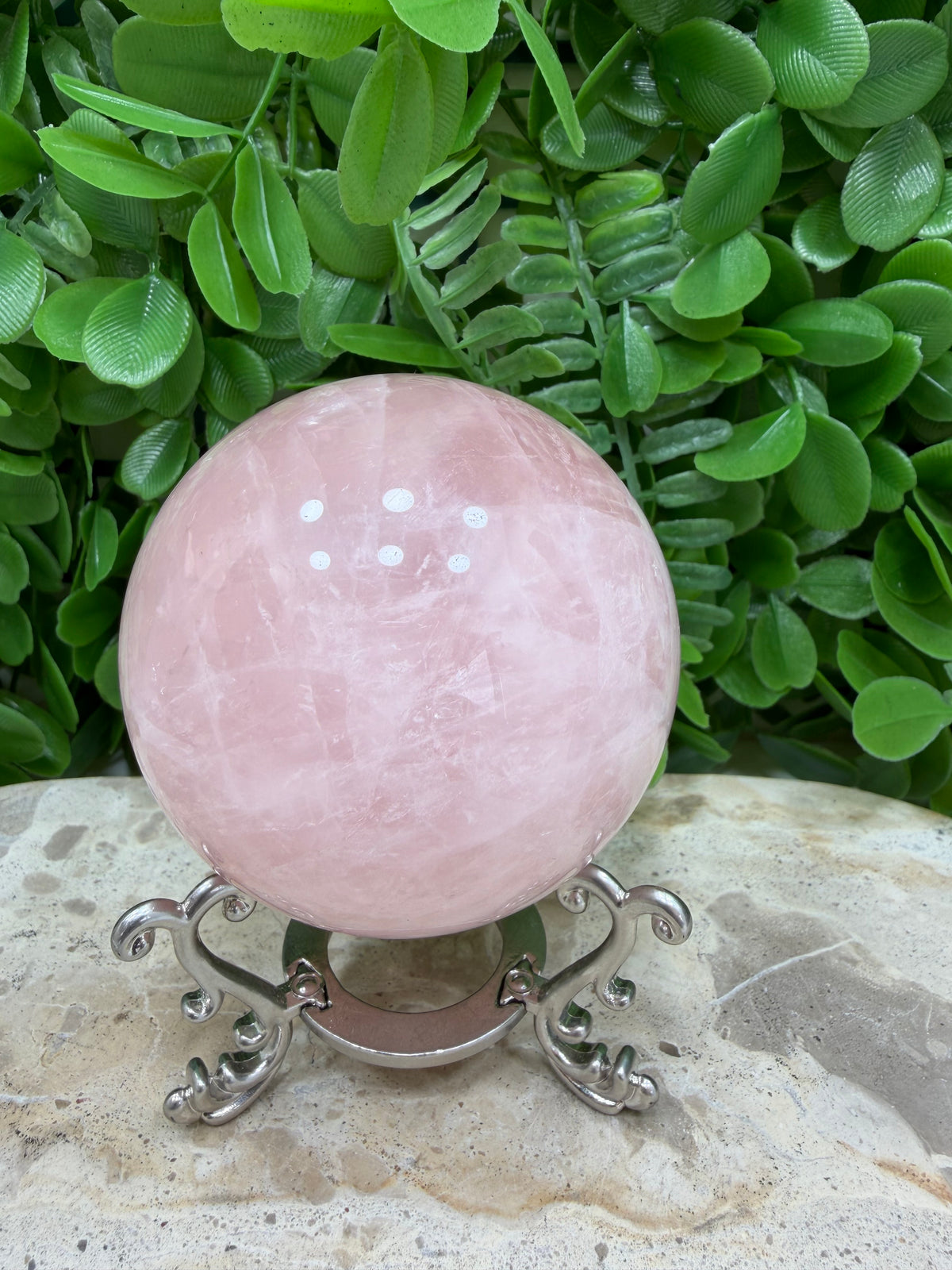 Rose Quartz Sphere | Love • Compassion • Healing