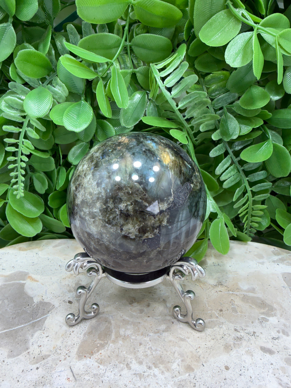 Labradorite Sphere | Protection • Intuition • Transformation