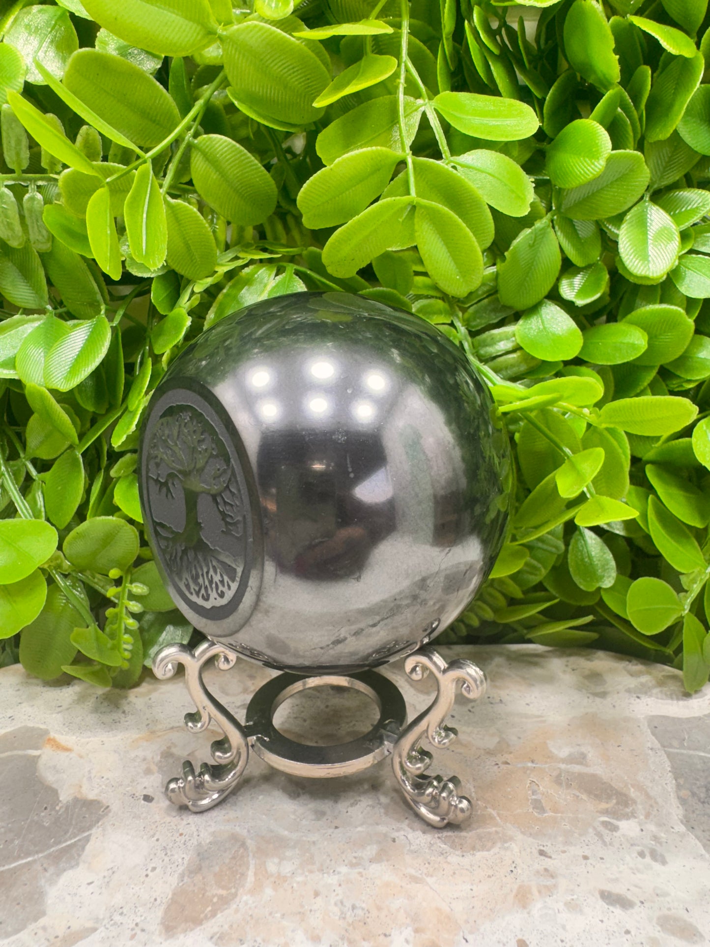 Shungite Tree of Life Sphere 652g