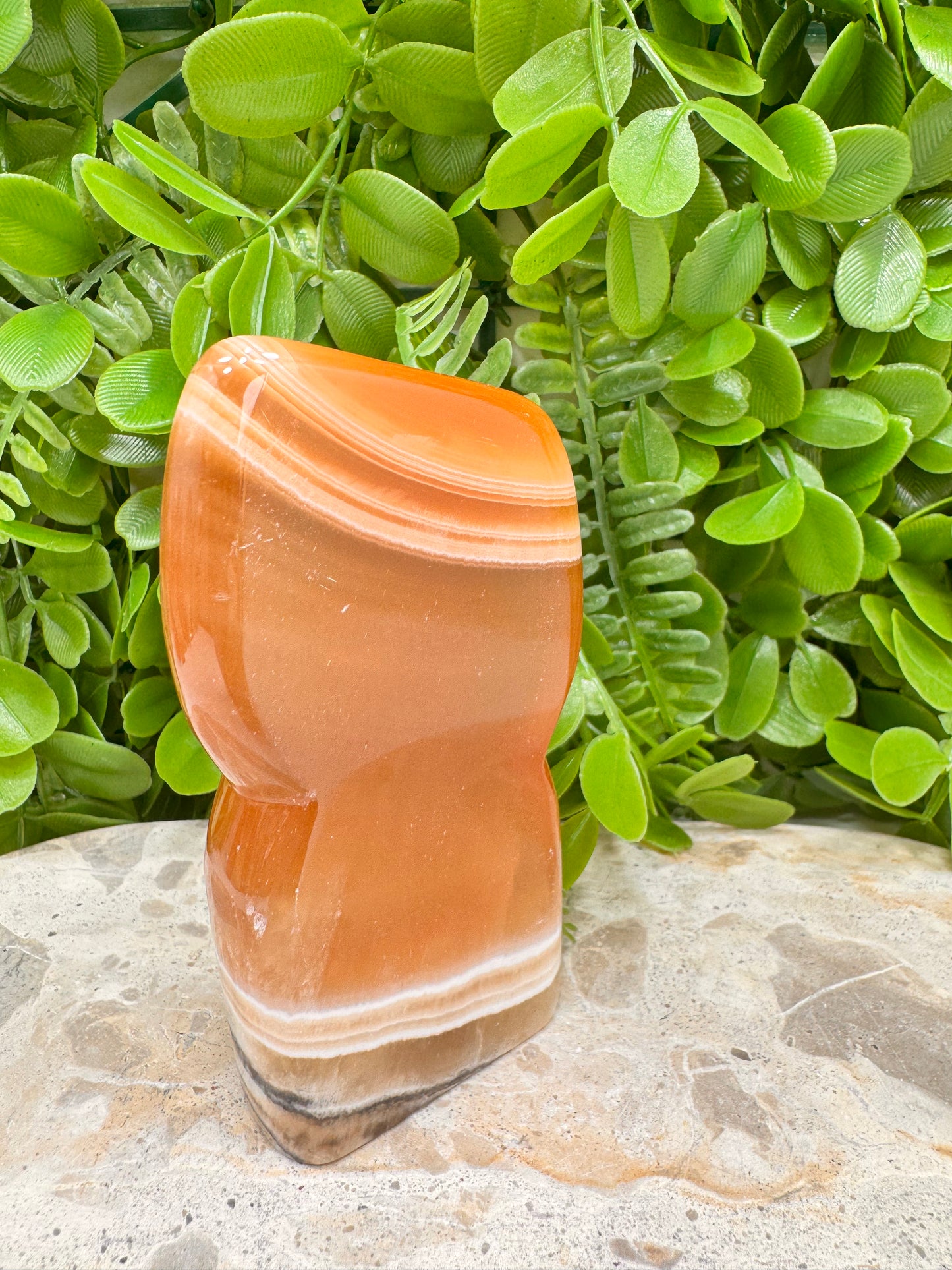 Banded Honey Calcite Freeform 388g