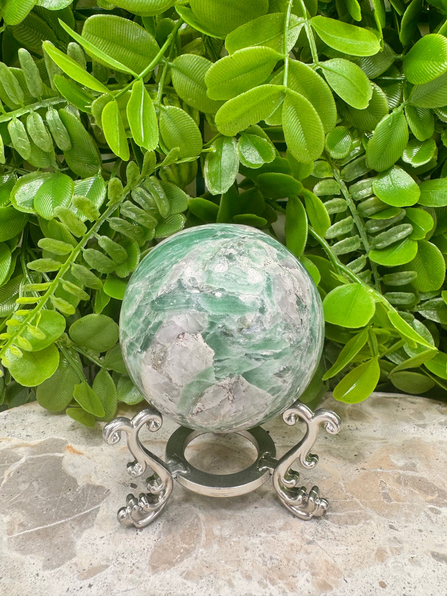 Blue / Green Kyanite Sphere 406g