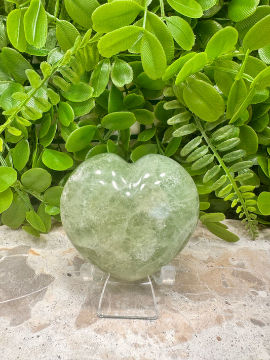 Green Fluorite Heart 288g