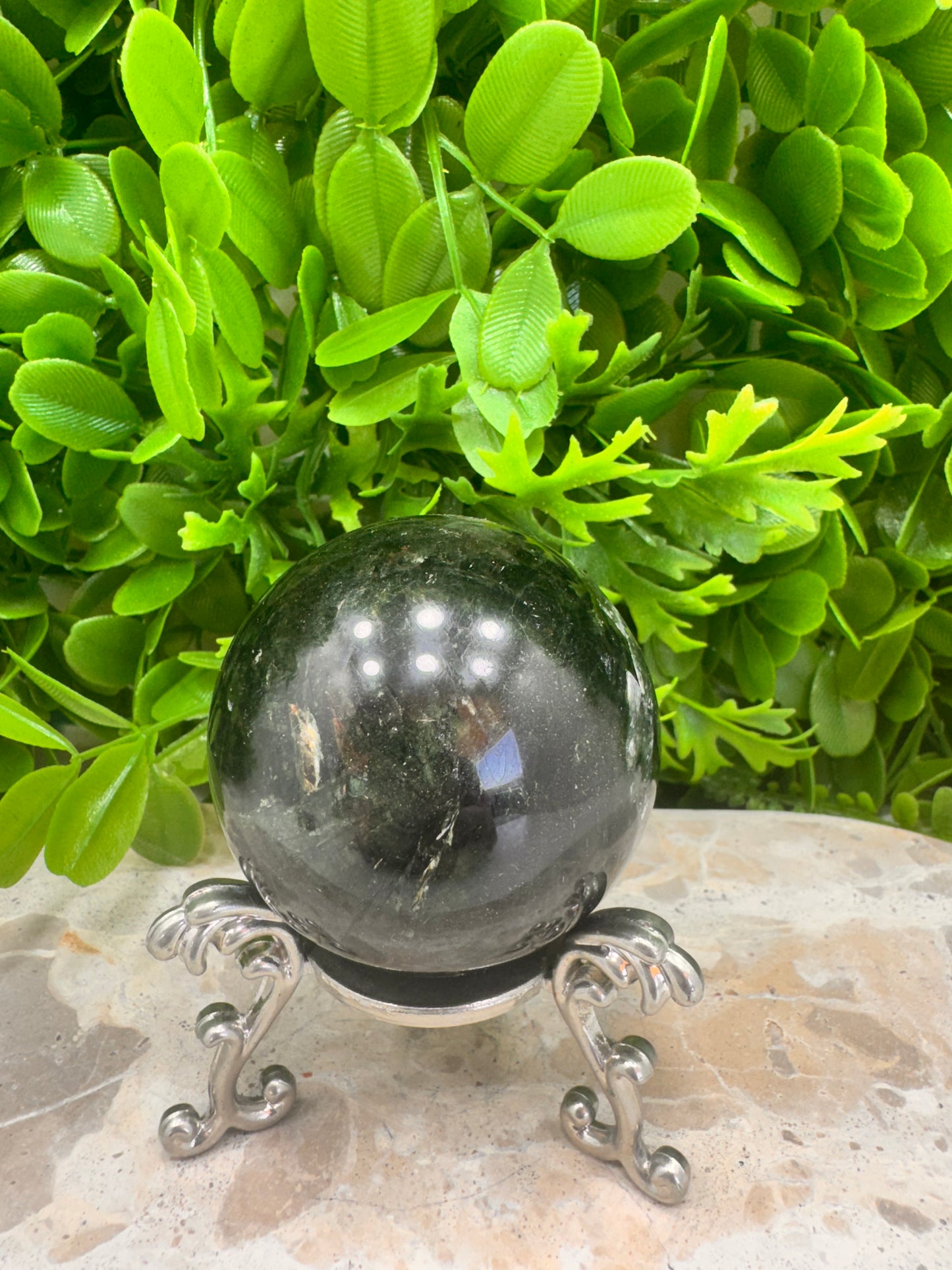 Green Tourmaline Sphere 316g
