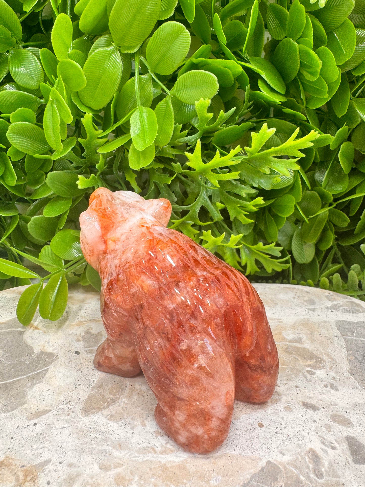 Fire Quartz Bear 428g