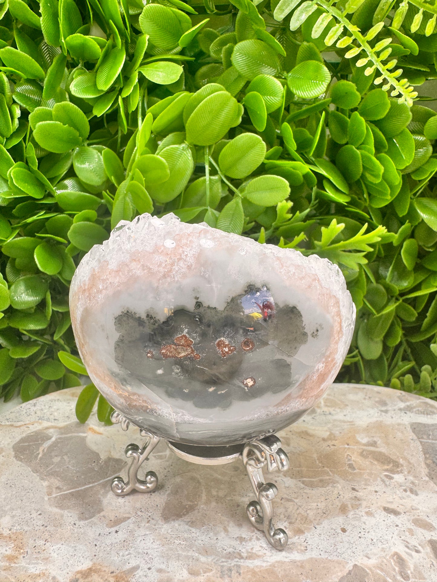 Druzy Amethyst Half Sphere 568g