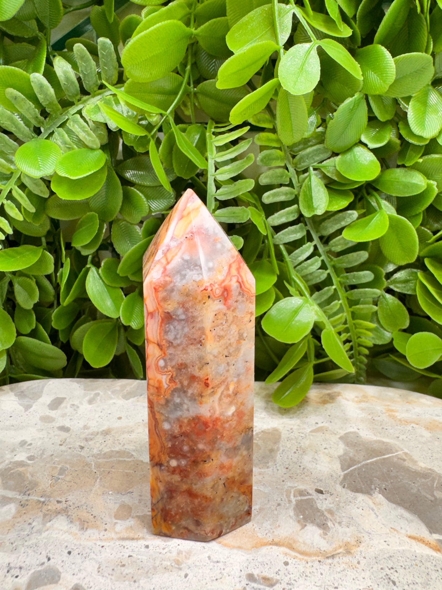 Crazy Lace Agate Tower 224g