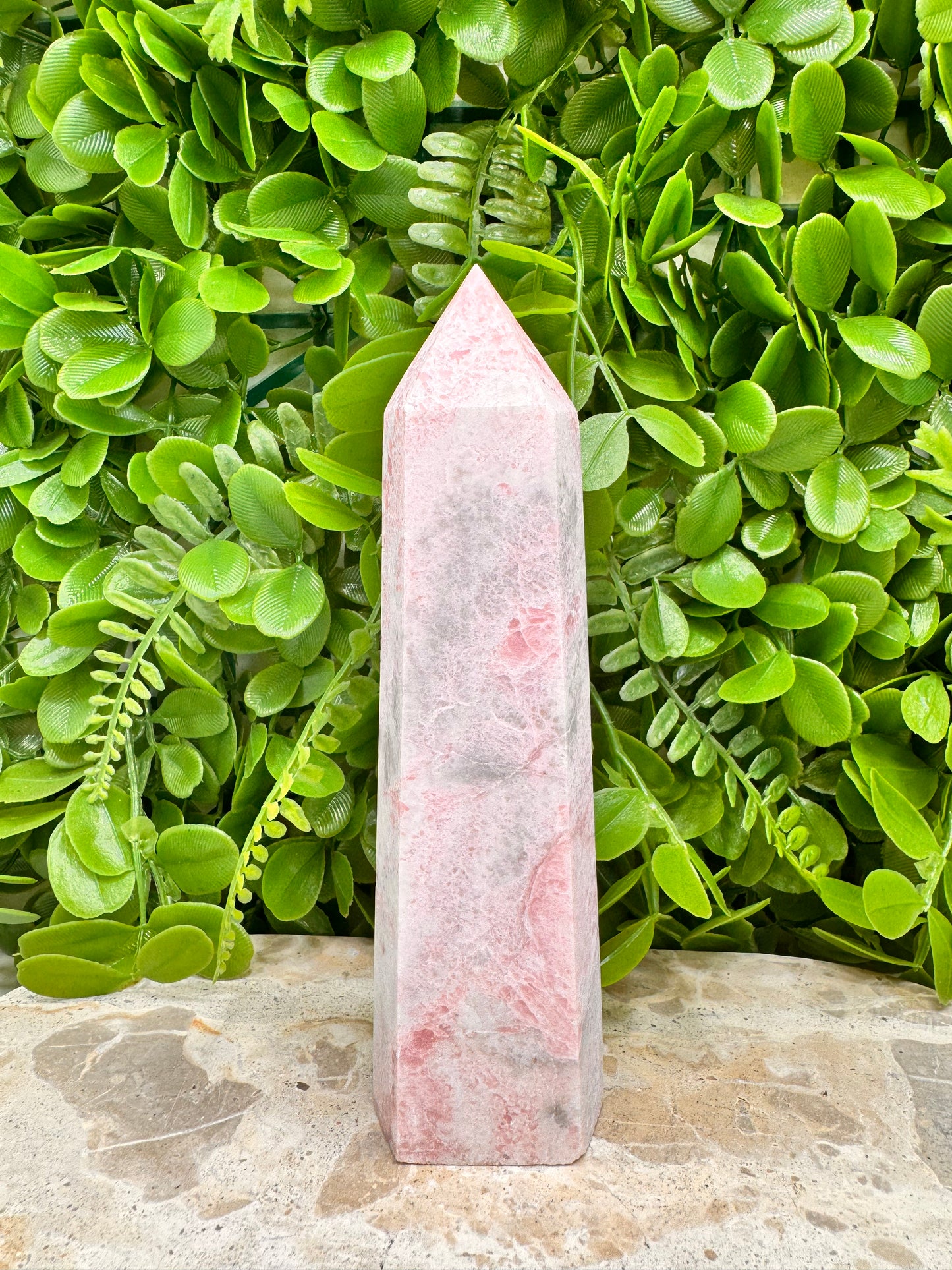 Pink Opal Tower 489g