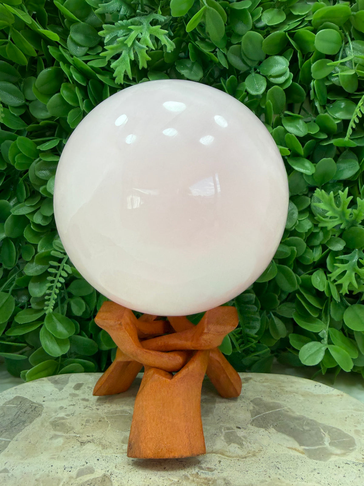 Pink Mangano Sphere UV 3468g