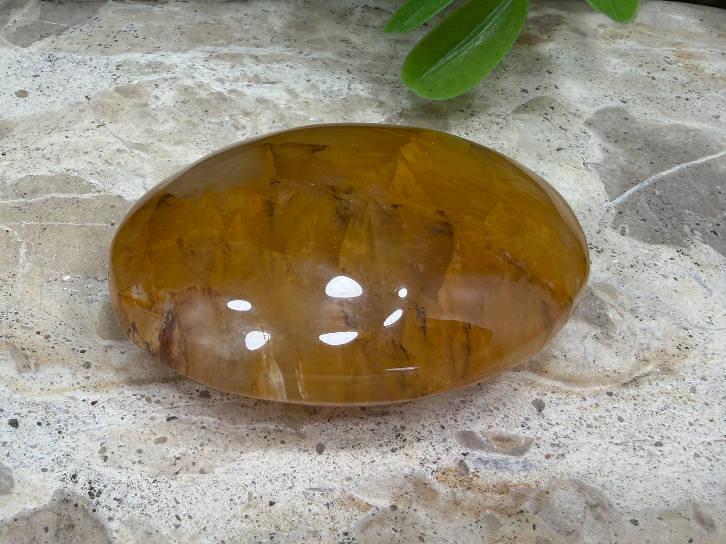 Golden Healer Palm Stone 80g