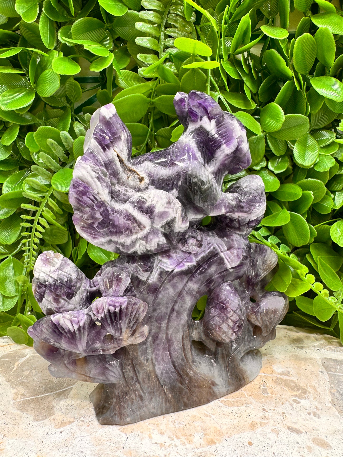 Chevron Amethyst Squirrel 608g