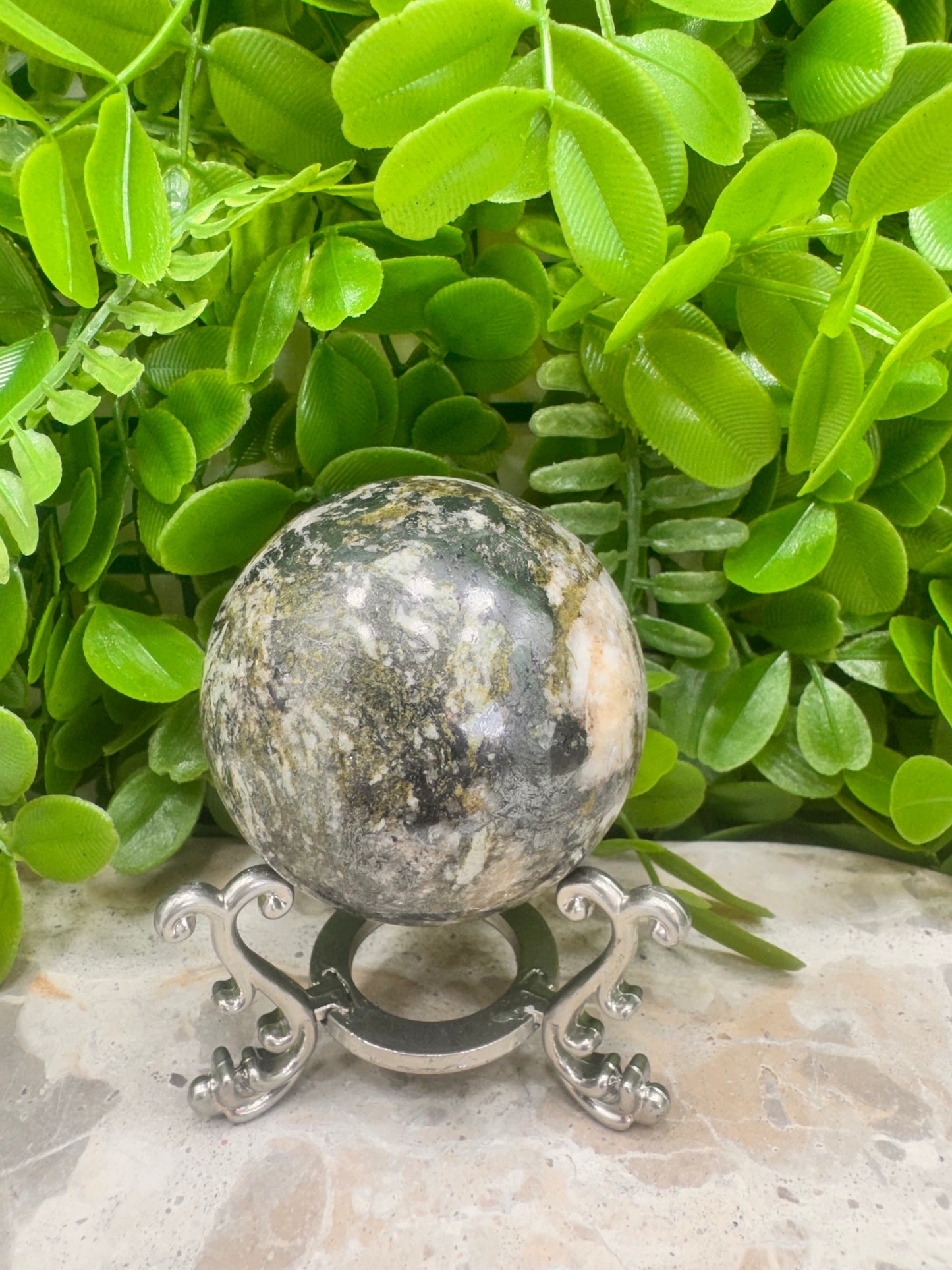 Epidote Hematite Sphere 392g