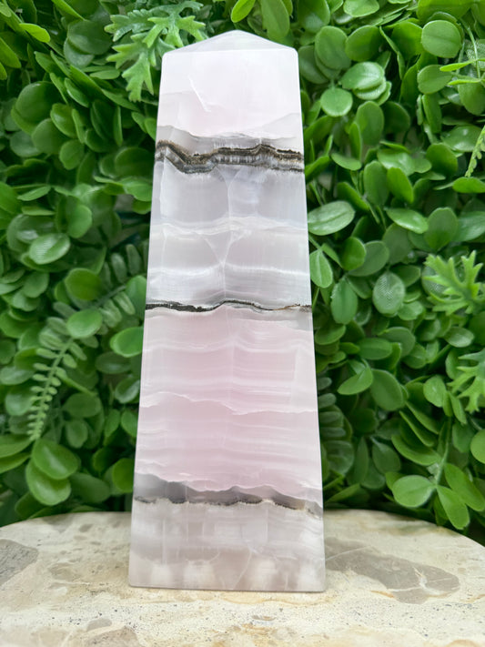 Smokey Pink Mangano UV Tower | Love • Compassion • Calm