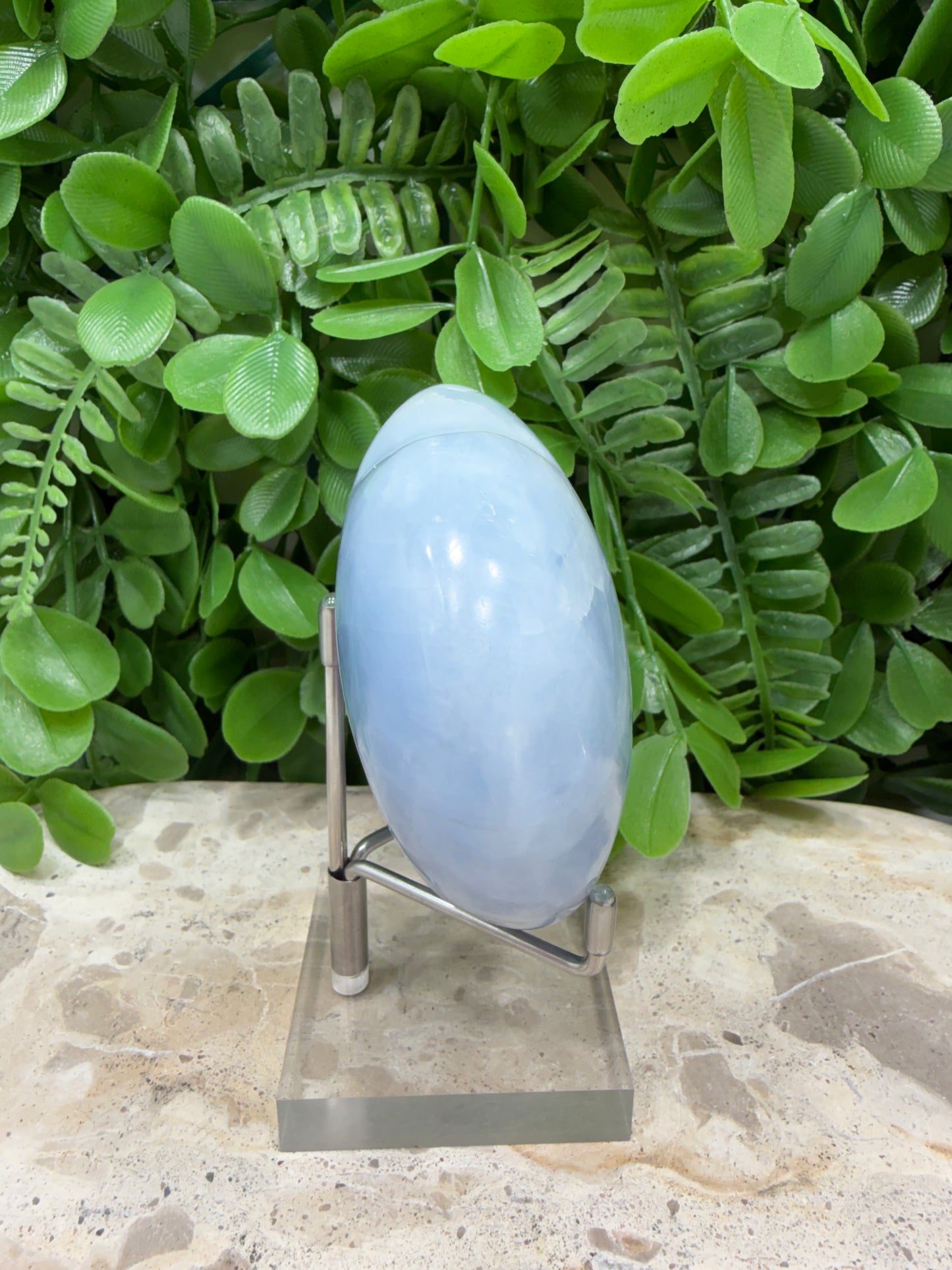 Blue Calcite Heart 378g