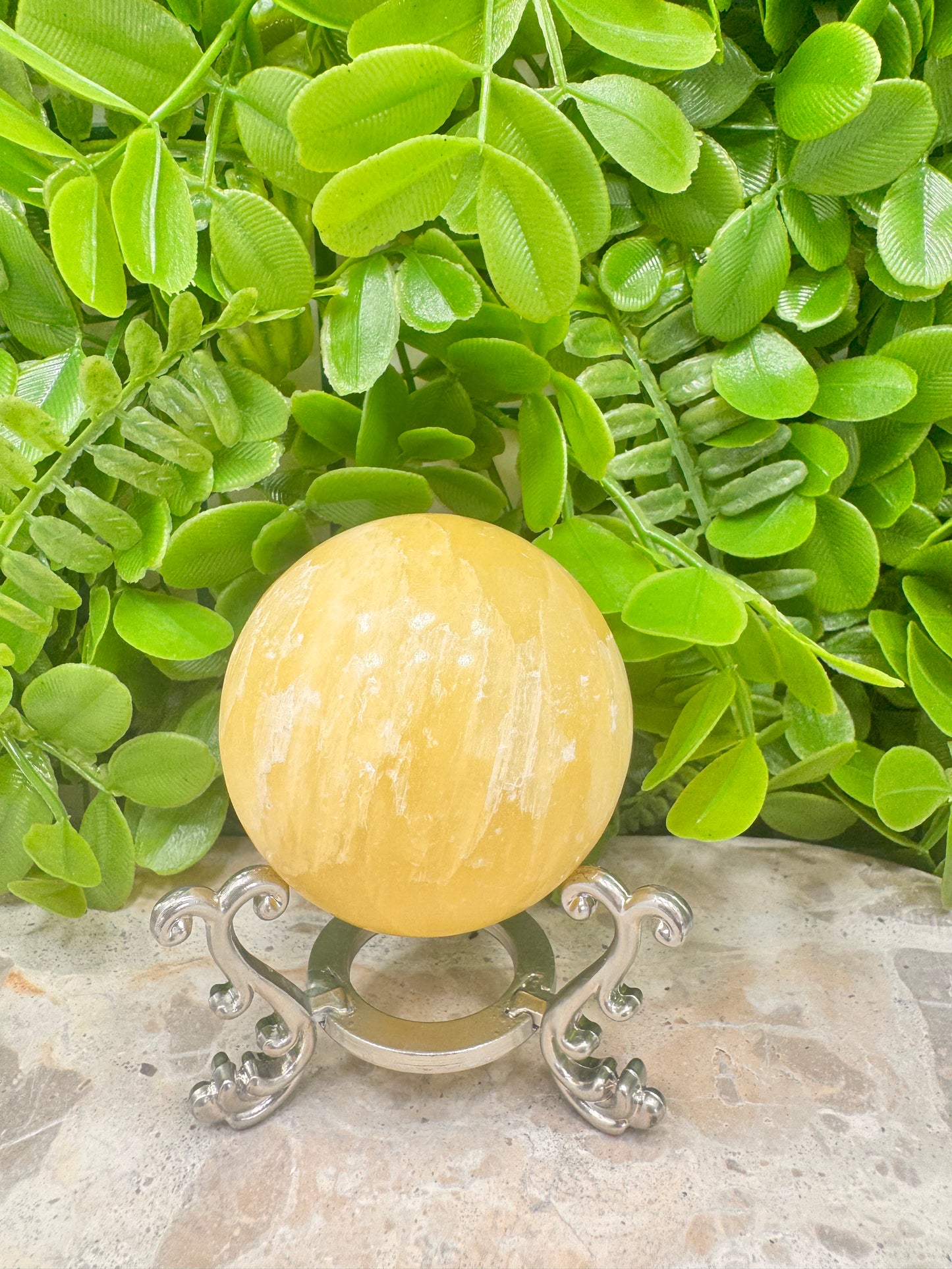 Lemon Calcite Sphere 312g