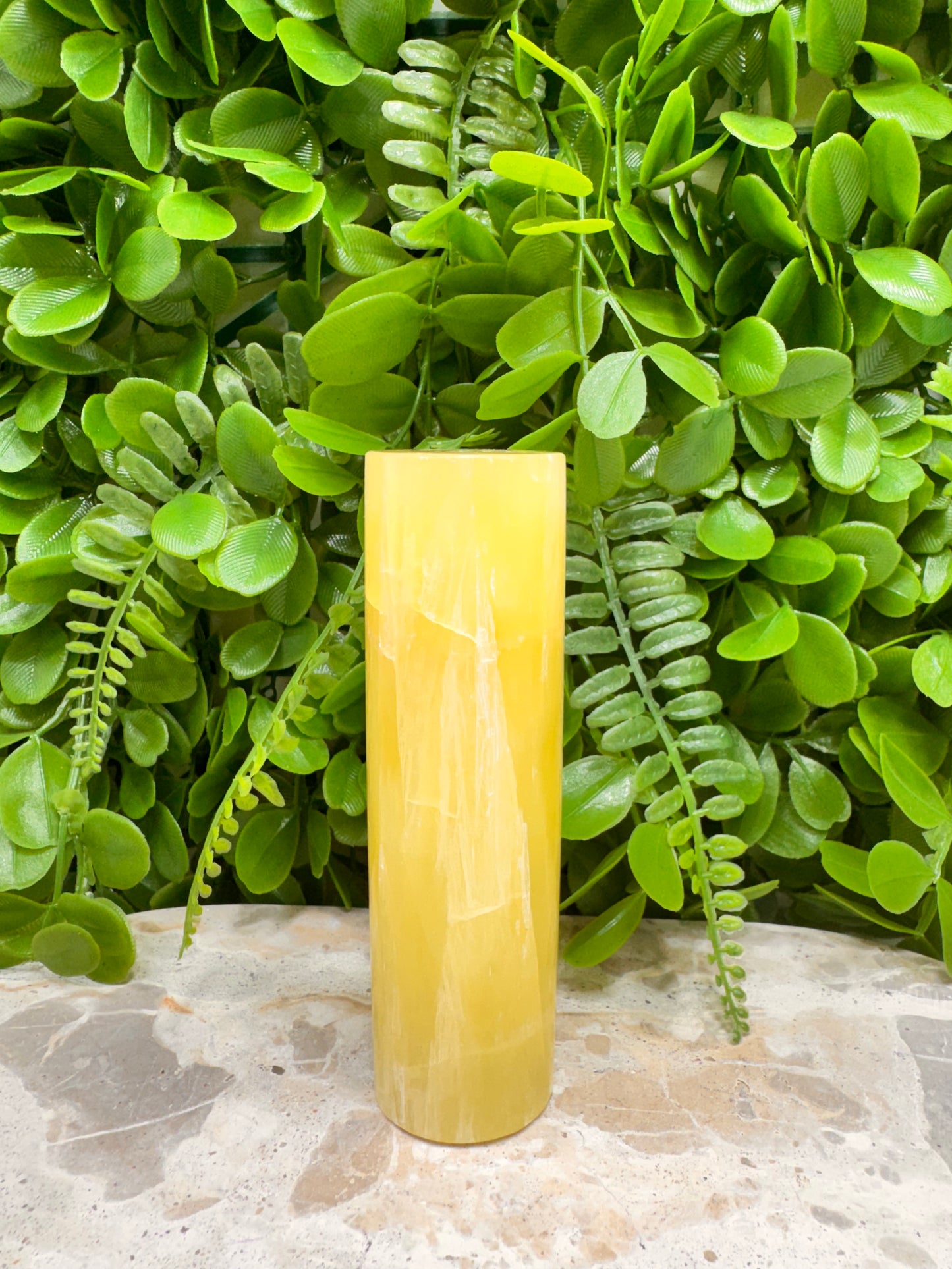 Lemon Calcite Cylinder 354g