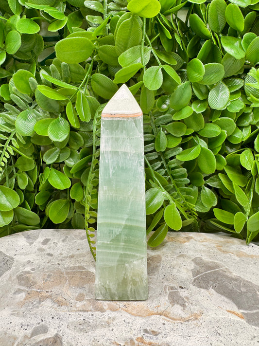 Pistachio Calcite Tower 278g