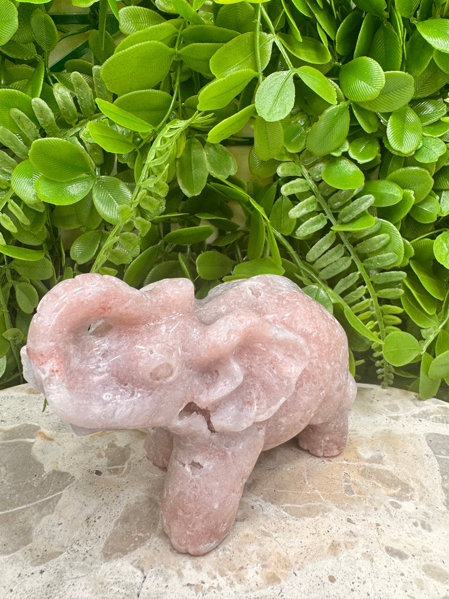 Pink Amethyst Elephant 554g