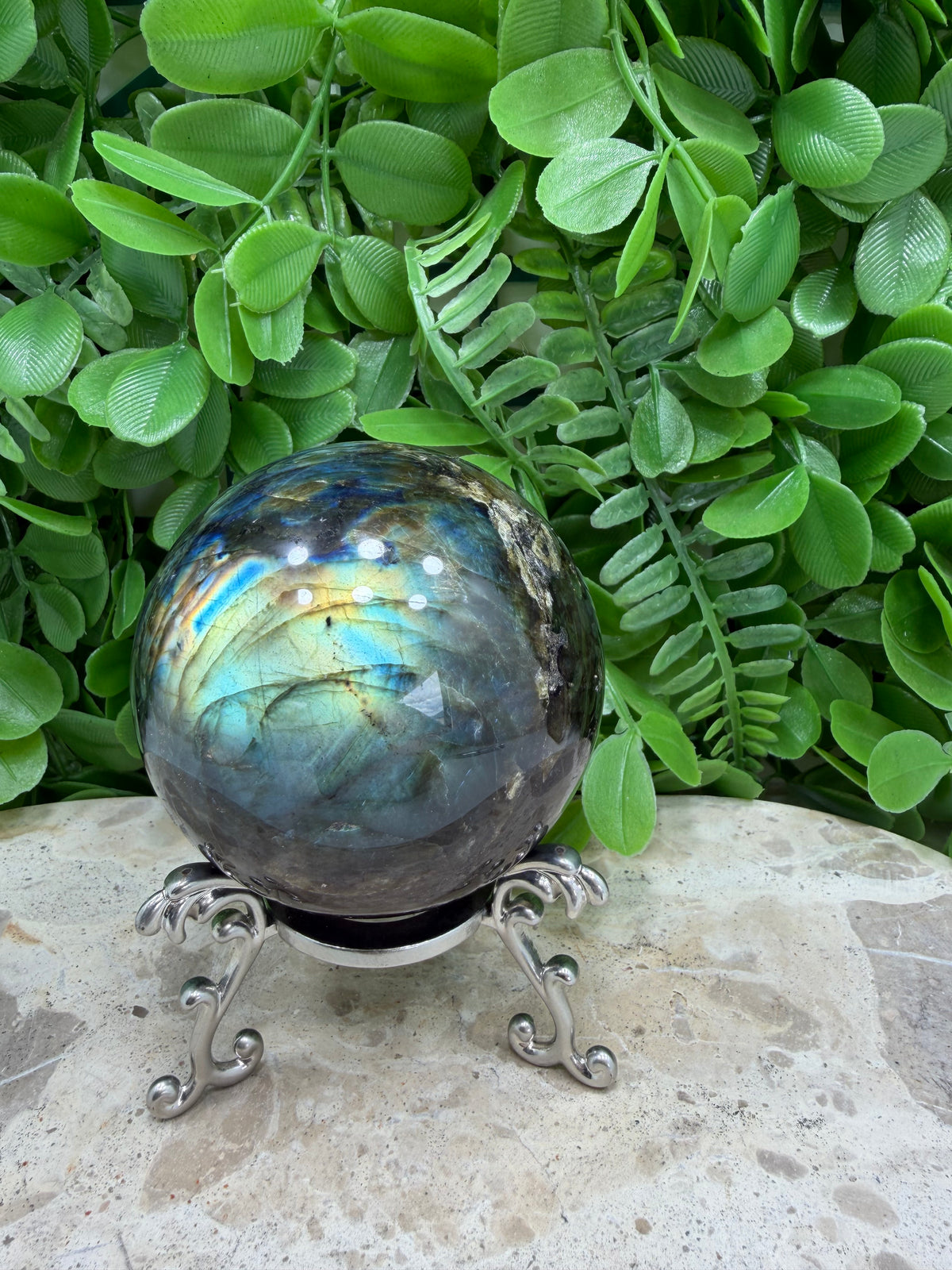 Labradorite Sphere | Protection • Intuition • Transformation