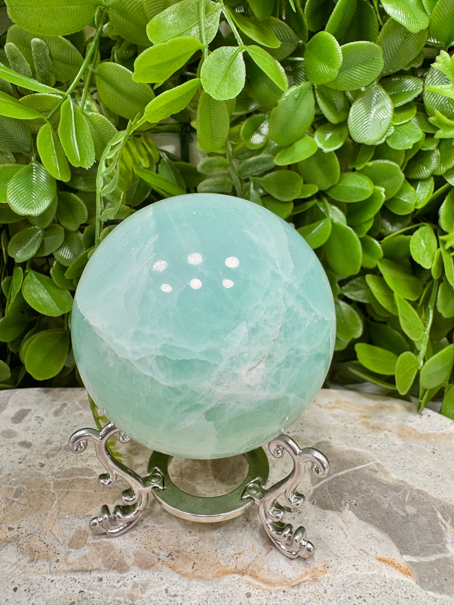 Pistachio Calcite Sphere 2066g