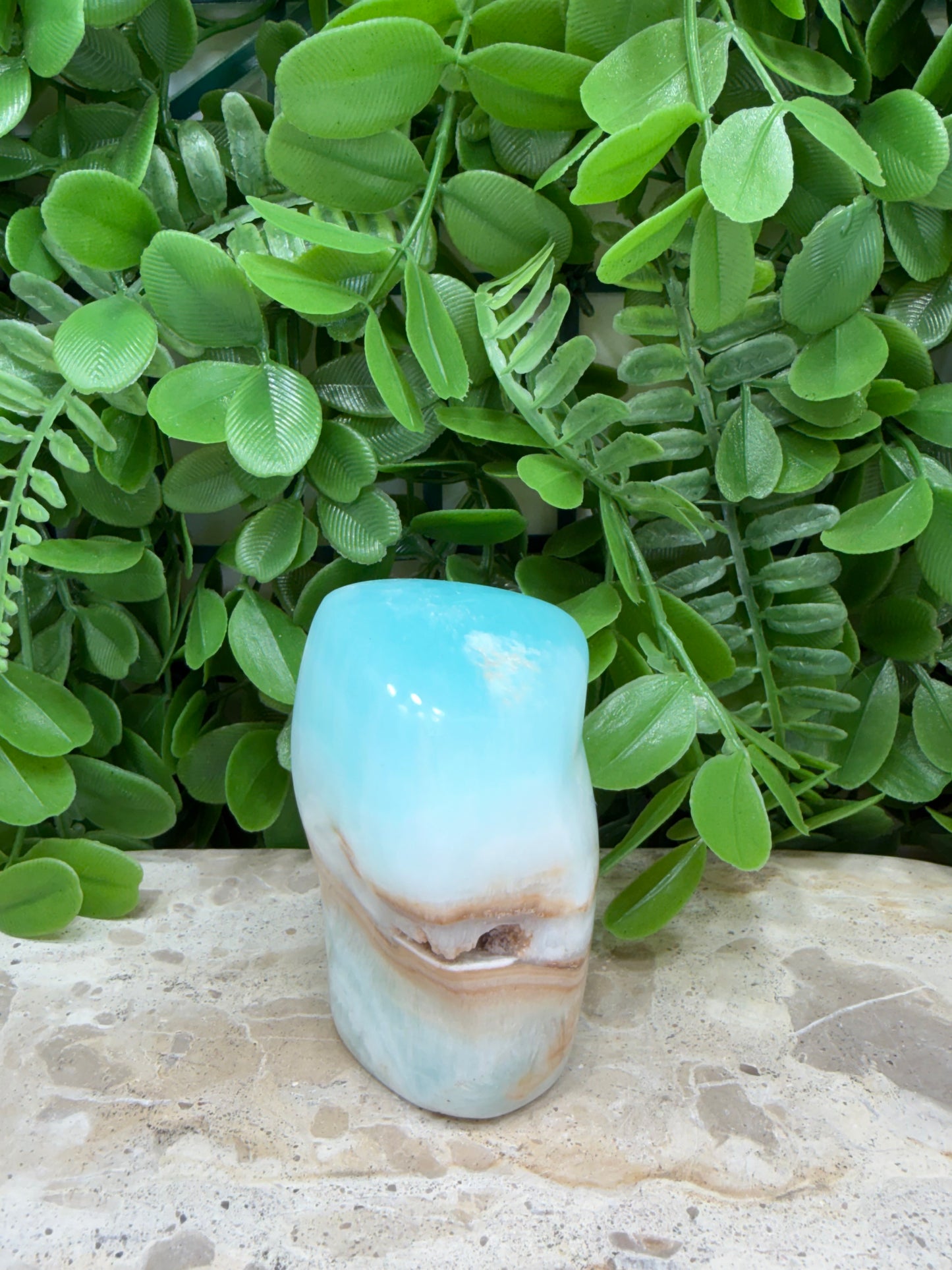Aqua Caribbean Calcite Freeform 310g
