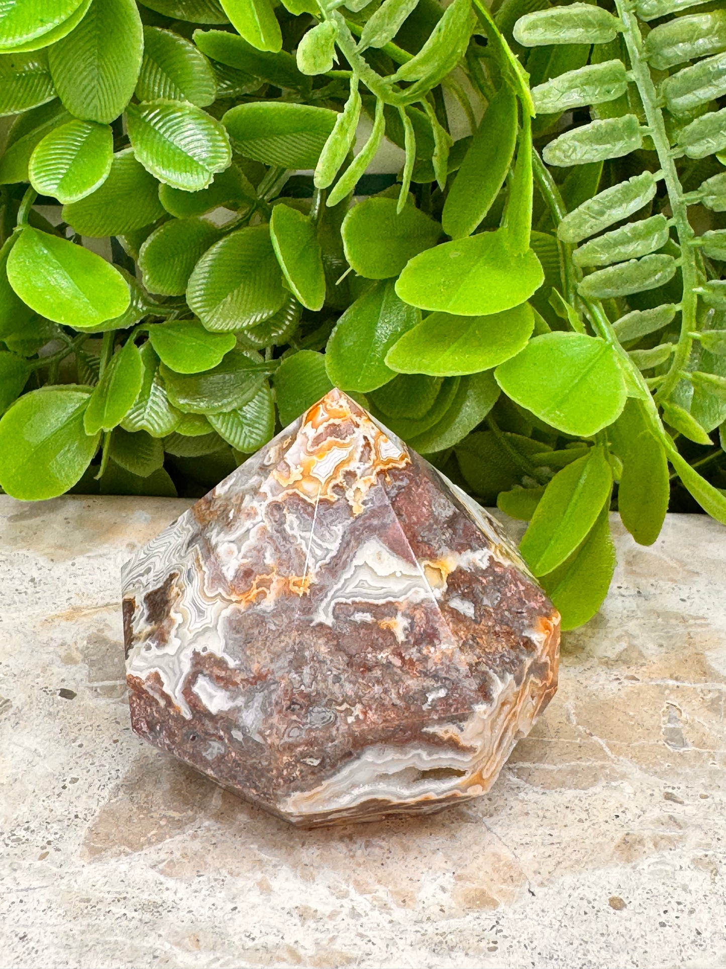 Mexican Agate Diamond 214g