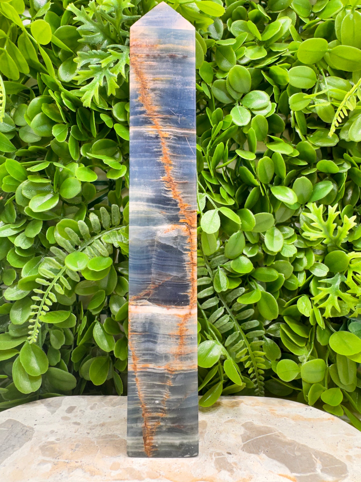 Blue Banded Onyx Tower 760g