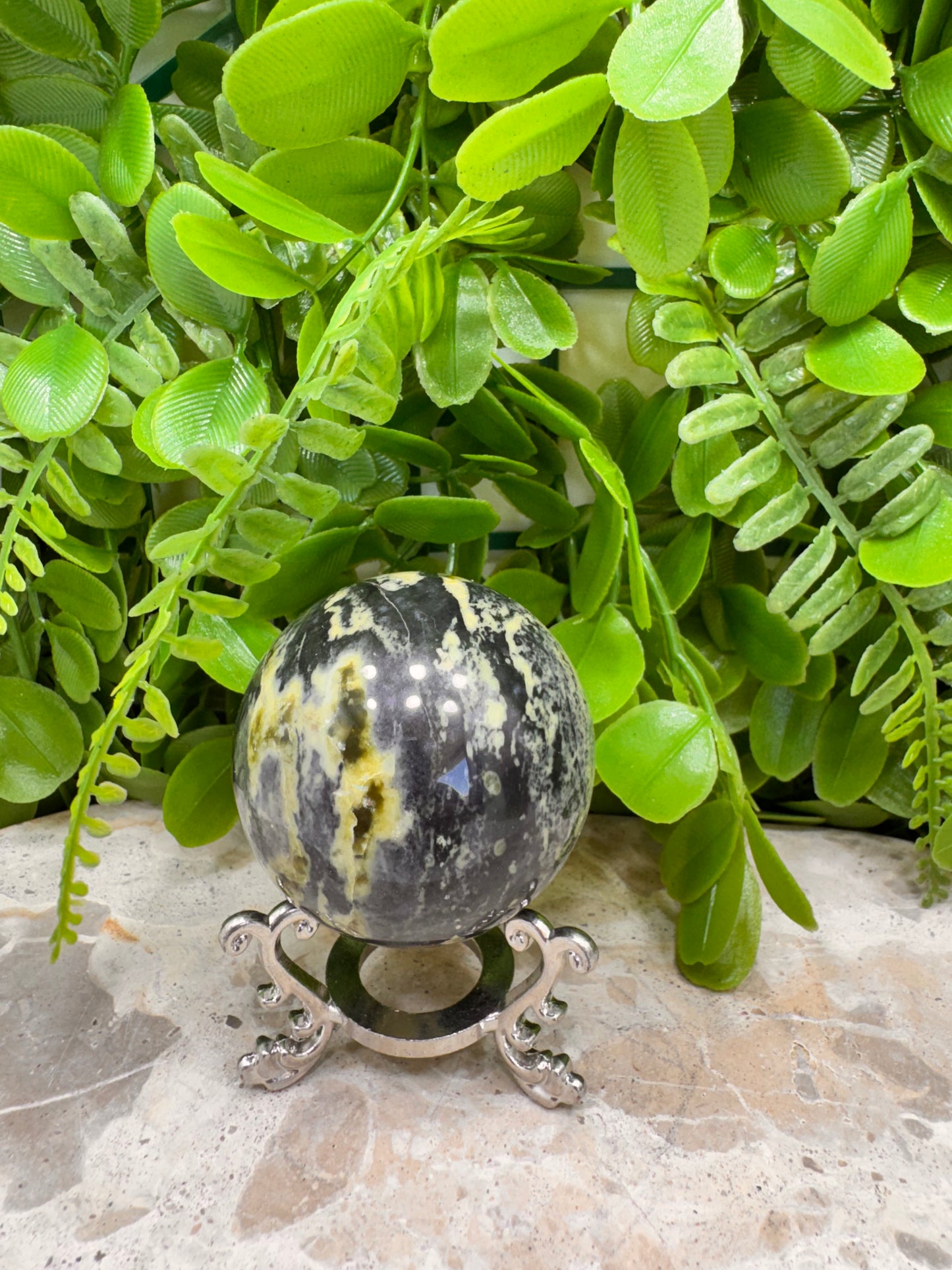 Leafy Green Serpentine 220g