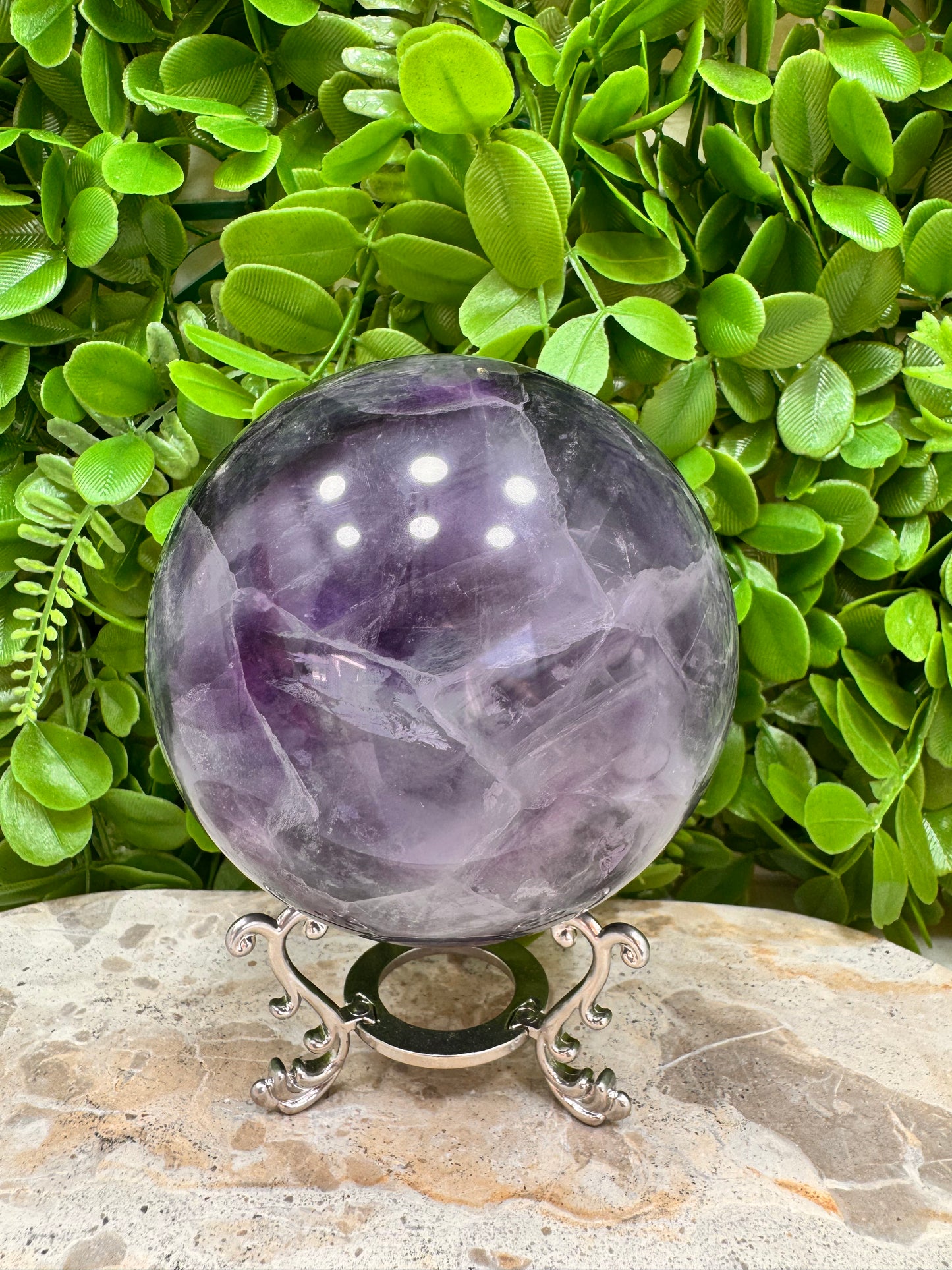 Fluorite Sphere 1598g