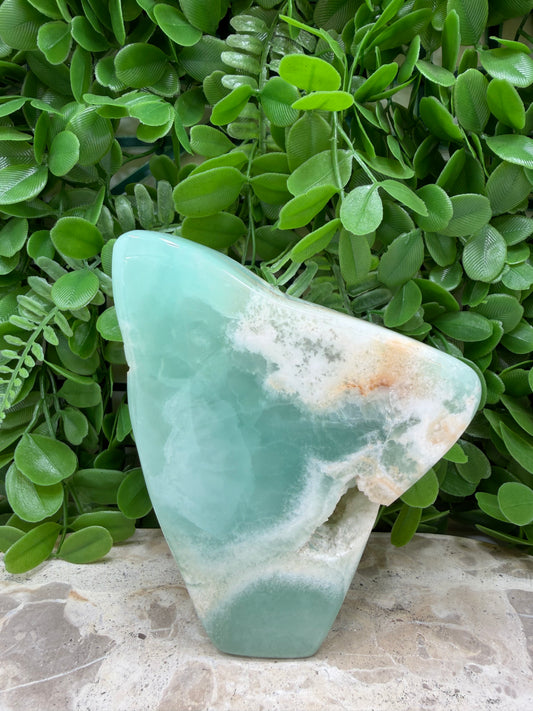 Aqua Caribbean Calcite Freeform 1050g