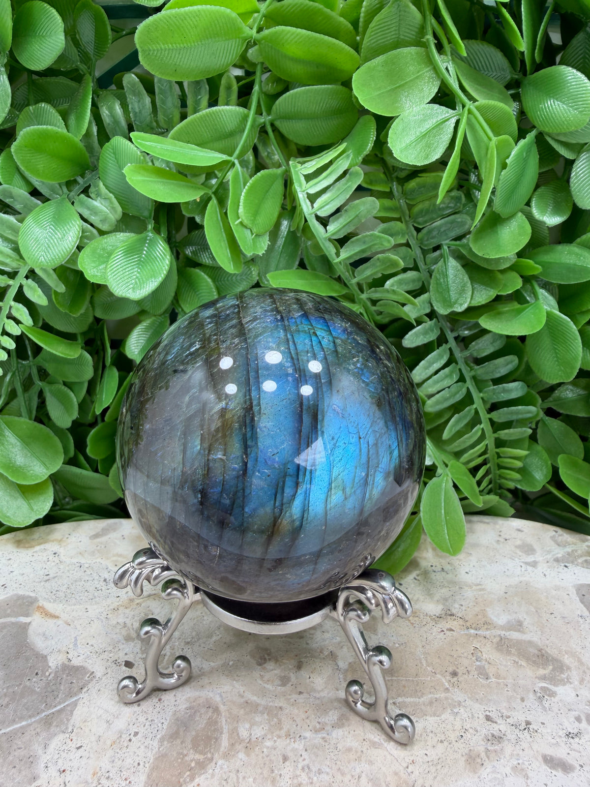 Labradorite Sphere | Protection • Intuition • Transformation