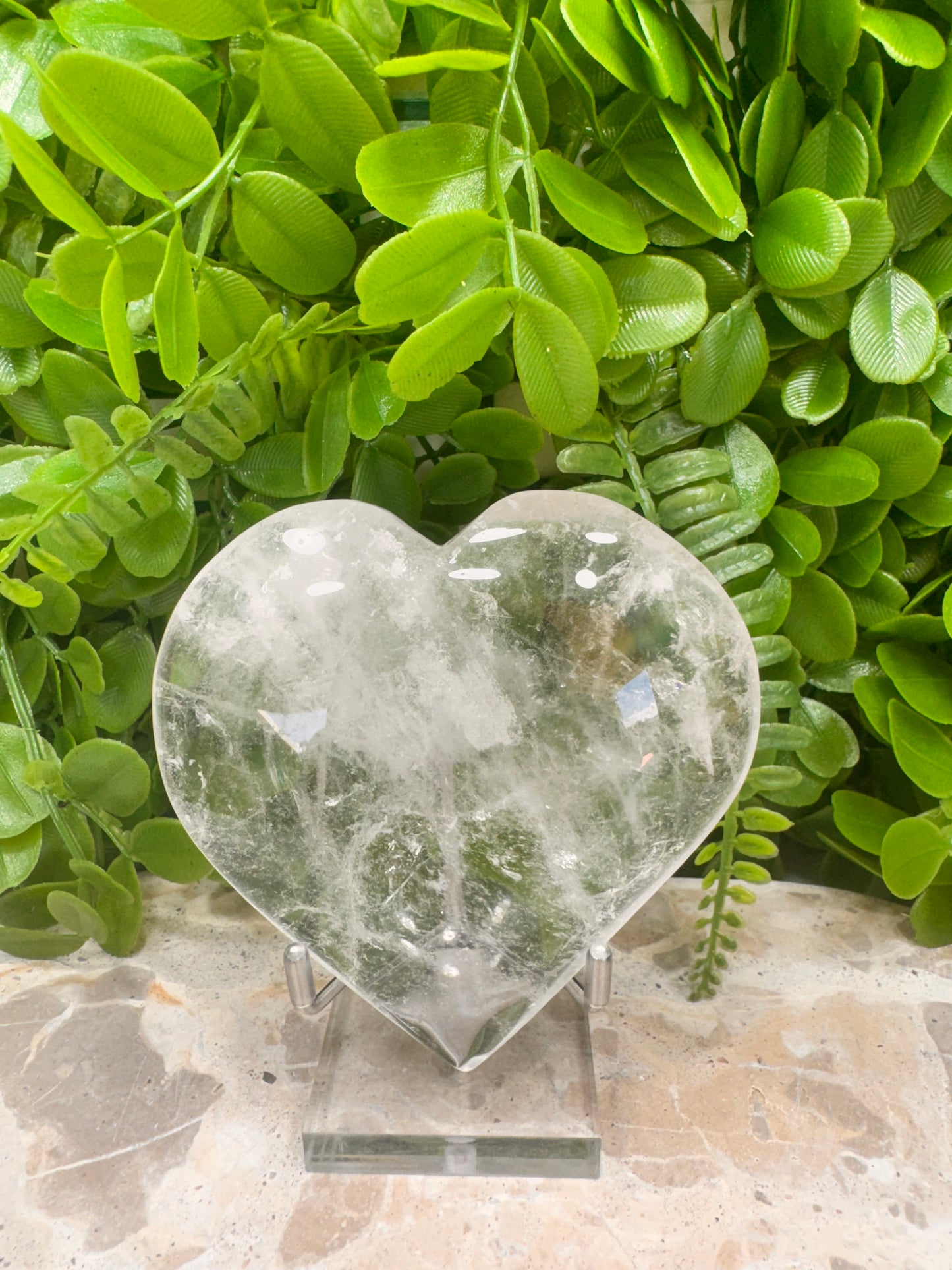 Clear Quartz Heart 395g