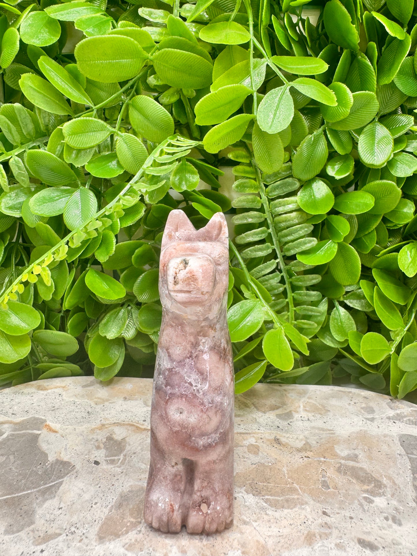 Pink Amethyst Dog 260g