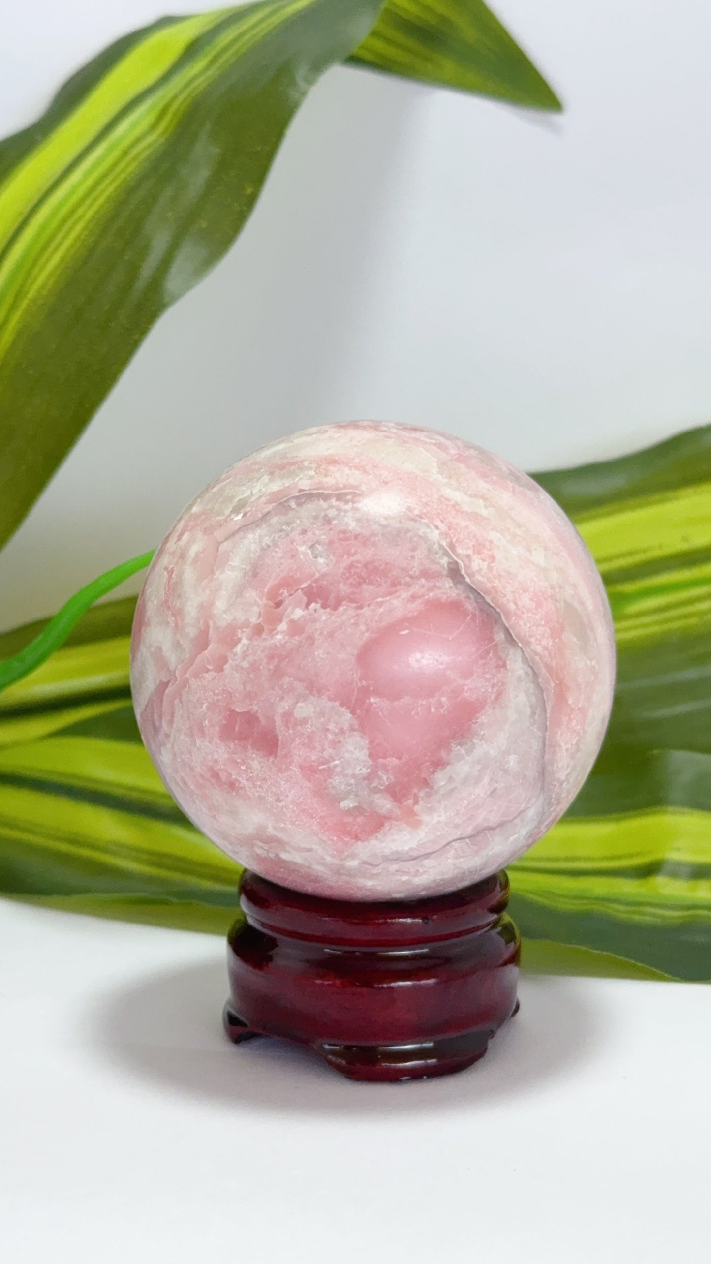 Pink Opal Sphere 368g