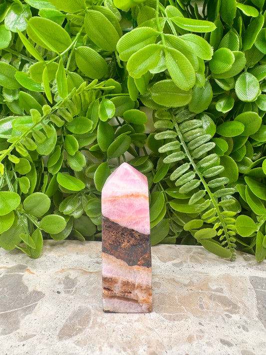 Pink Aragonite Tower 174g