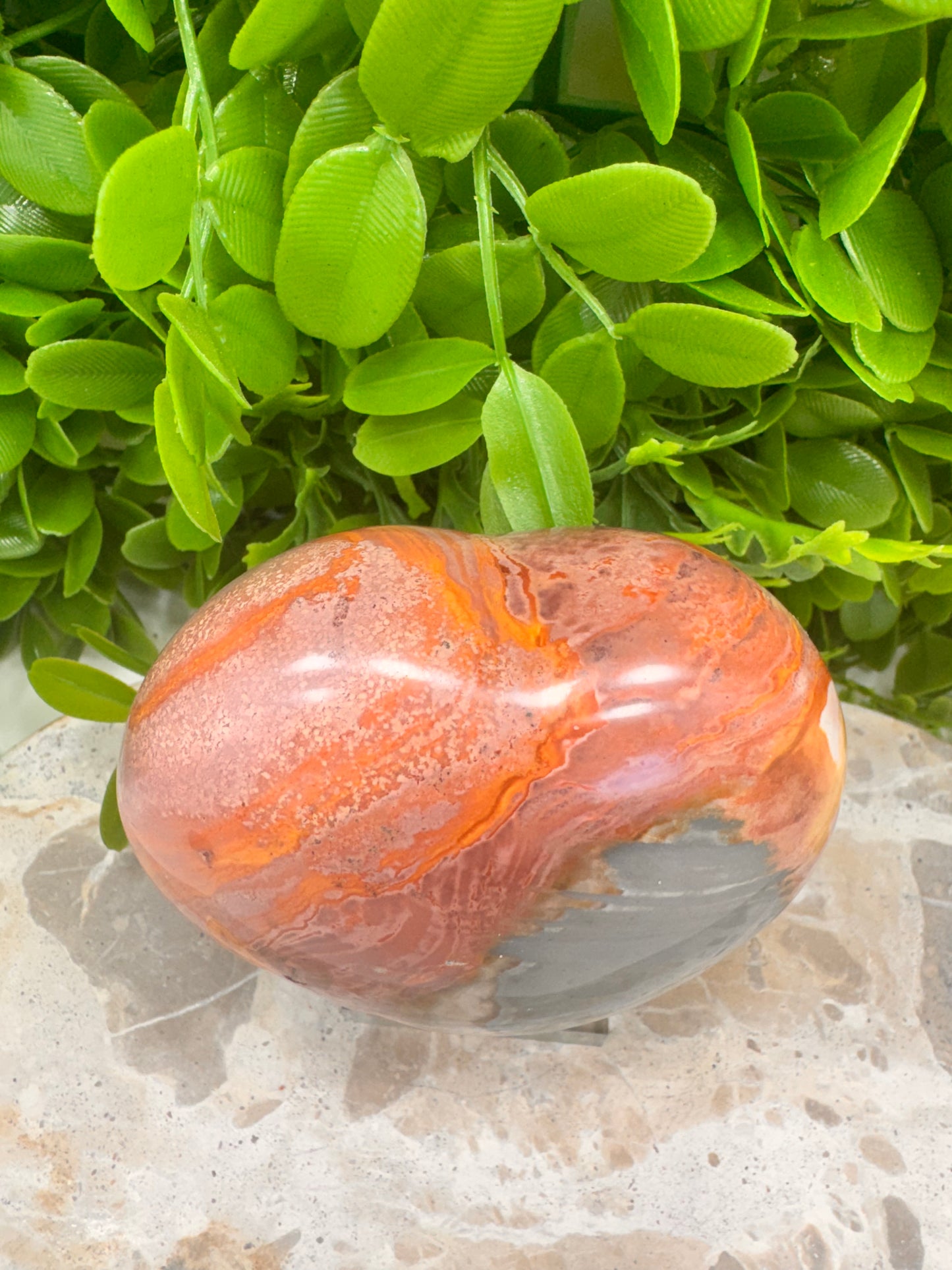 Polychrome/Ocean Jasper Heart 534g