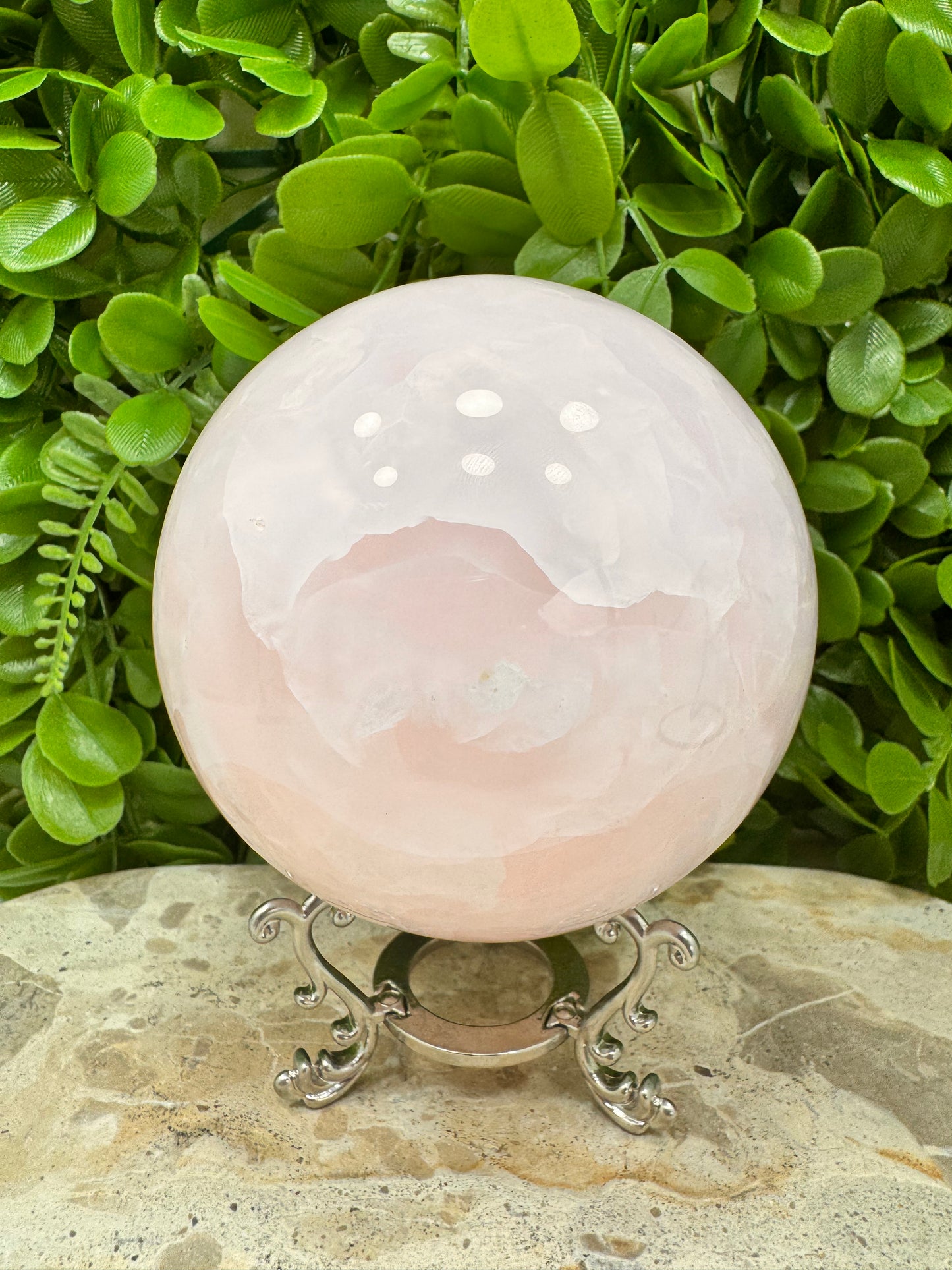 Pink Mangano Sphere 1542g
