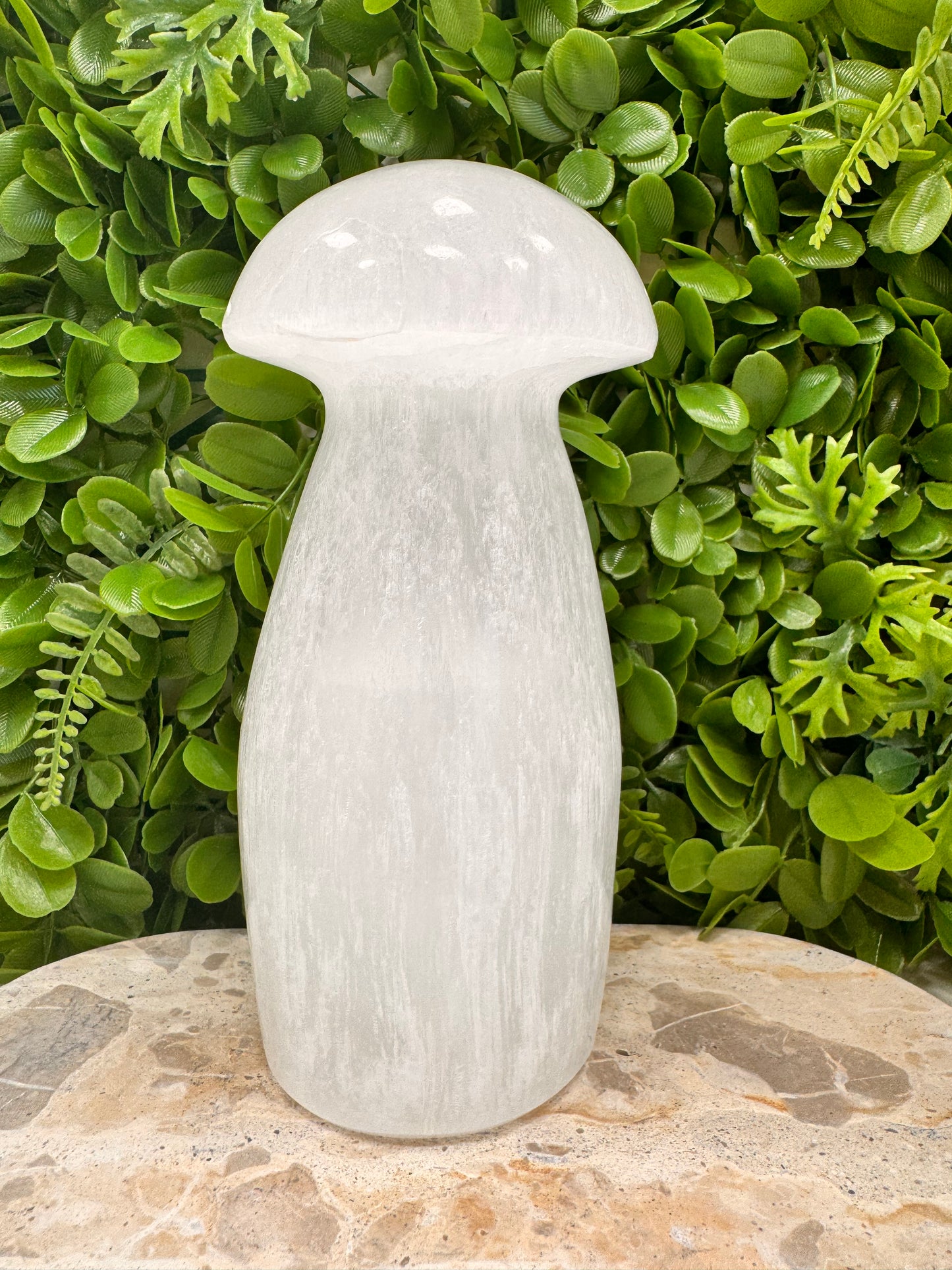 Selenite Mushroom Lamp 1950g