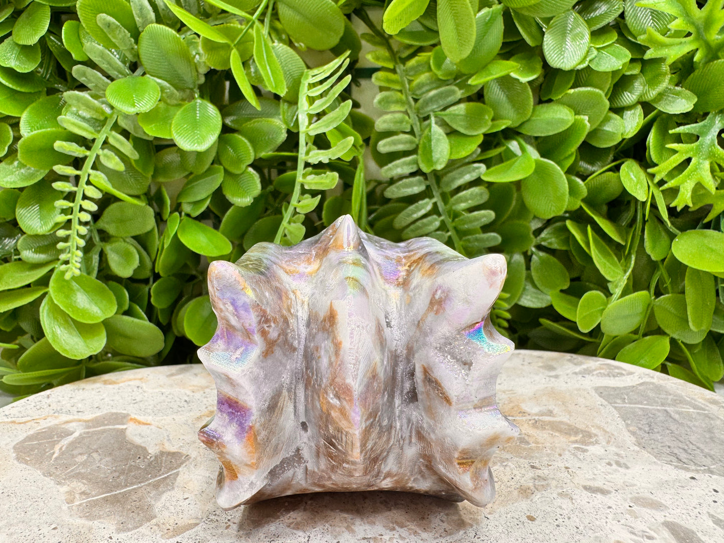 Aura Sphalerite Dragon Skull 580g