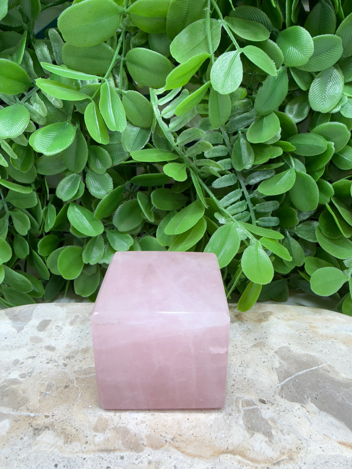 Rose Quartz Cube 310g | Love • Compassion • Healing