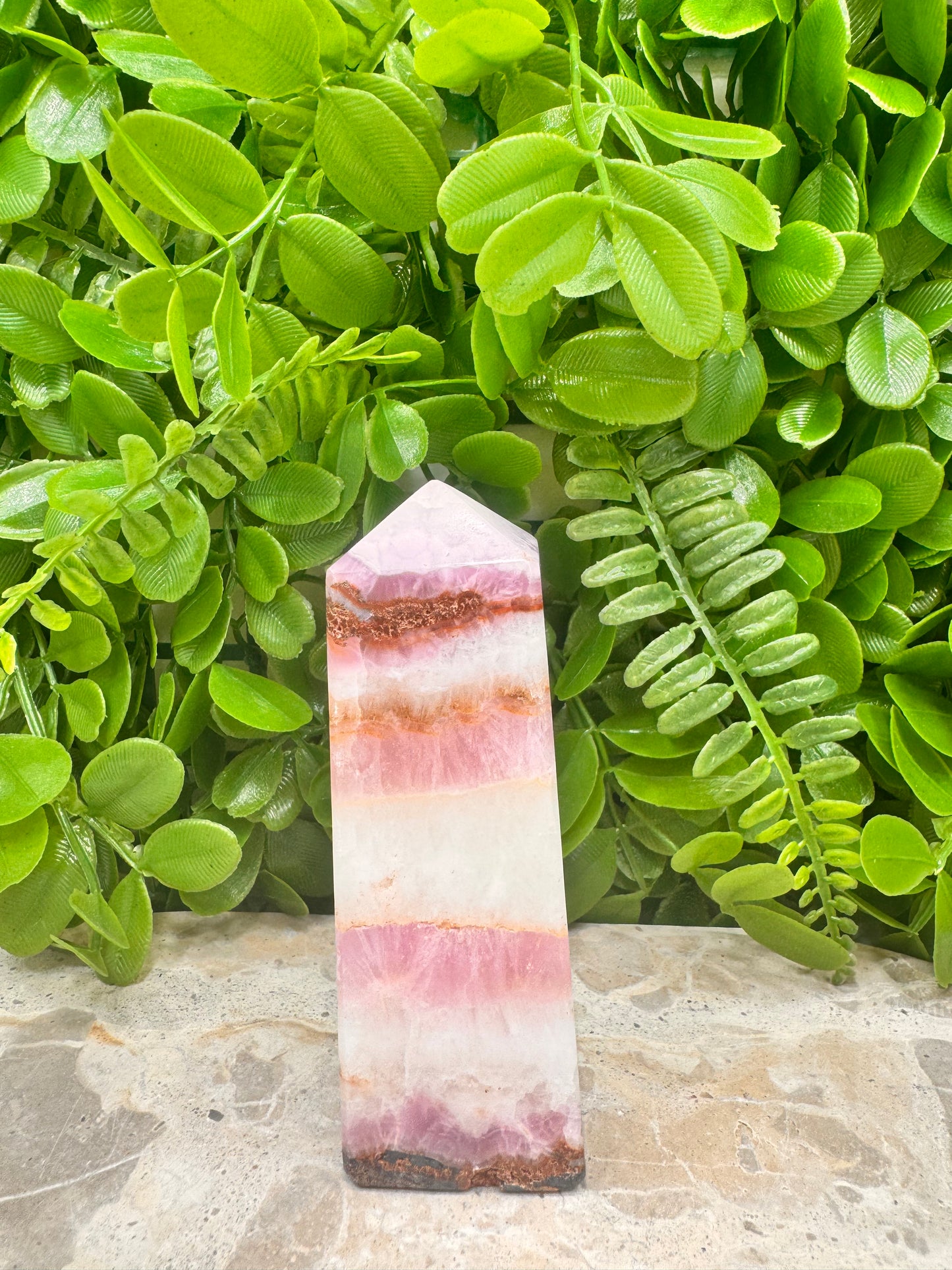 Pink Aragonite Tower 274g
