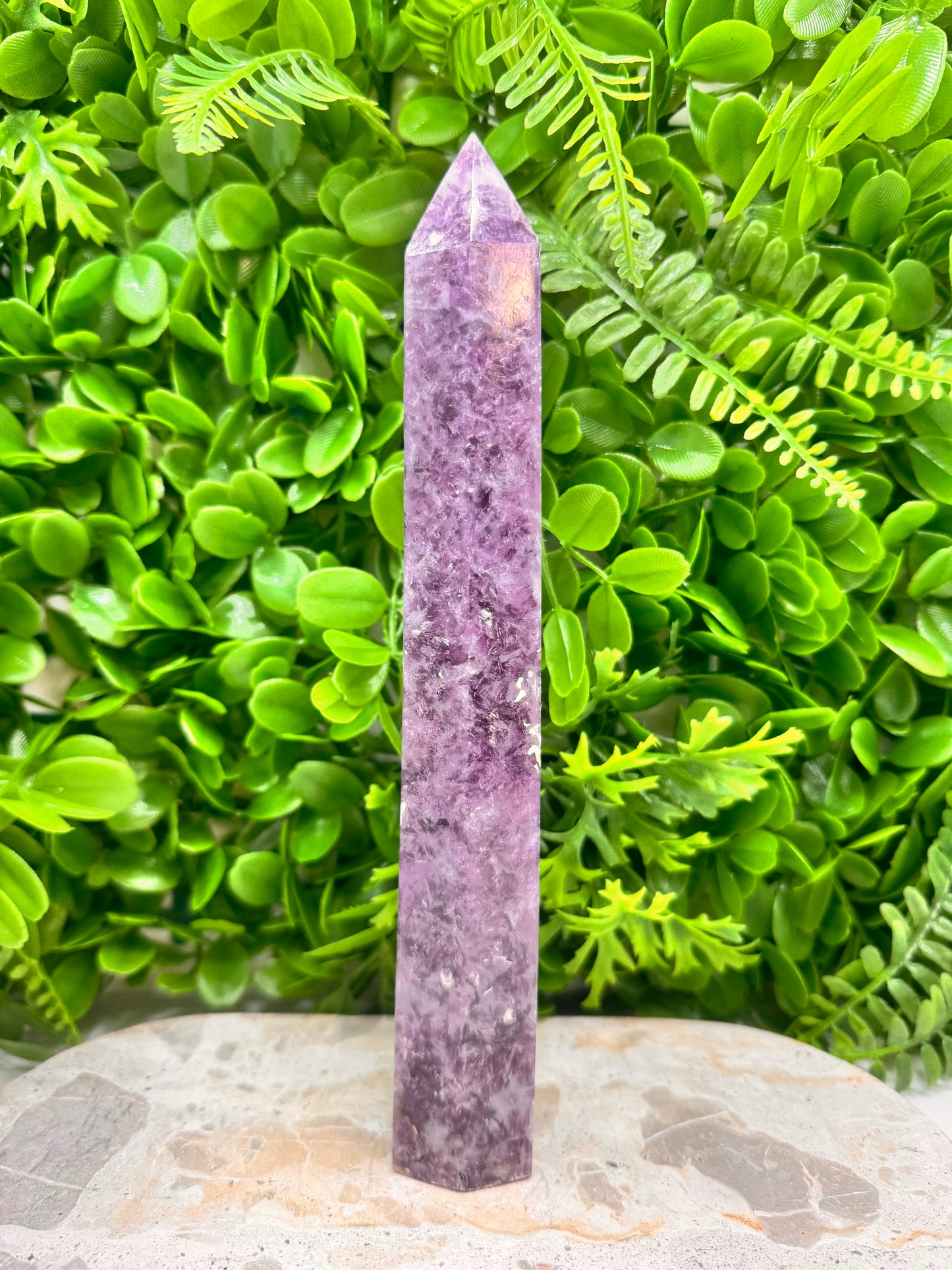 Lepidolite/ Purple Mica Tower 658g