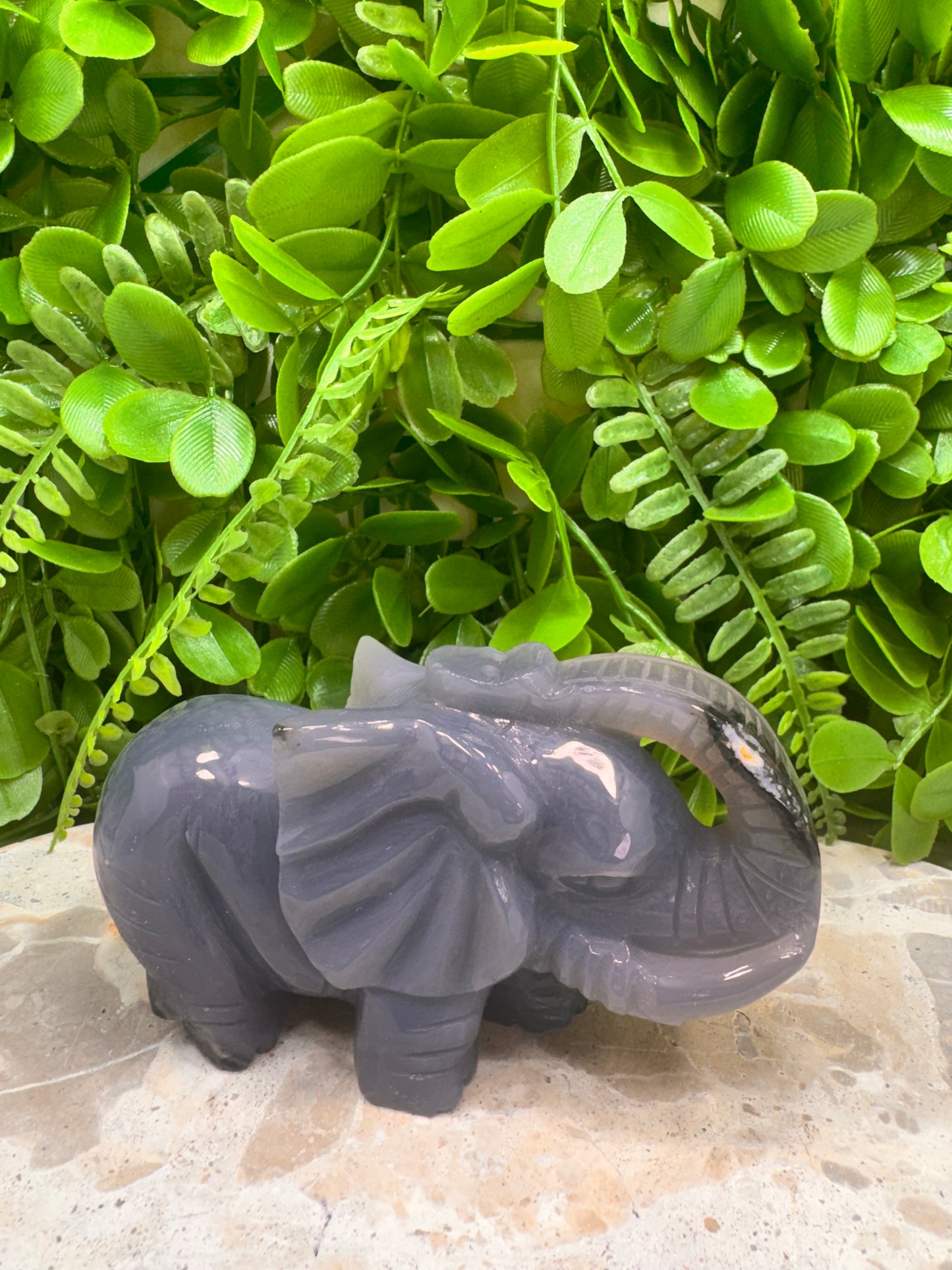 Drusy Agate Elephant 373g