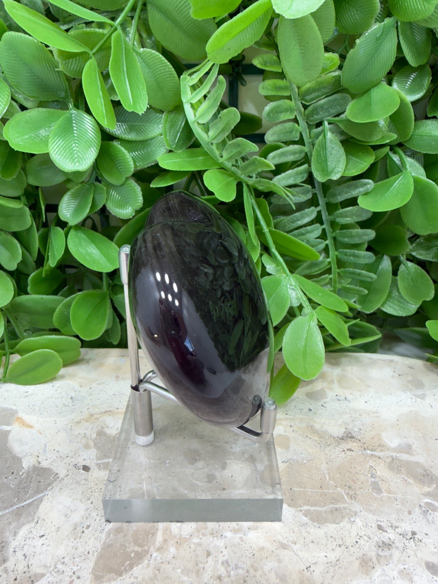 Silver Shein Obsidian Heart 178g