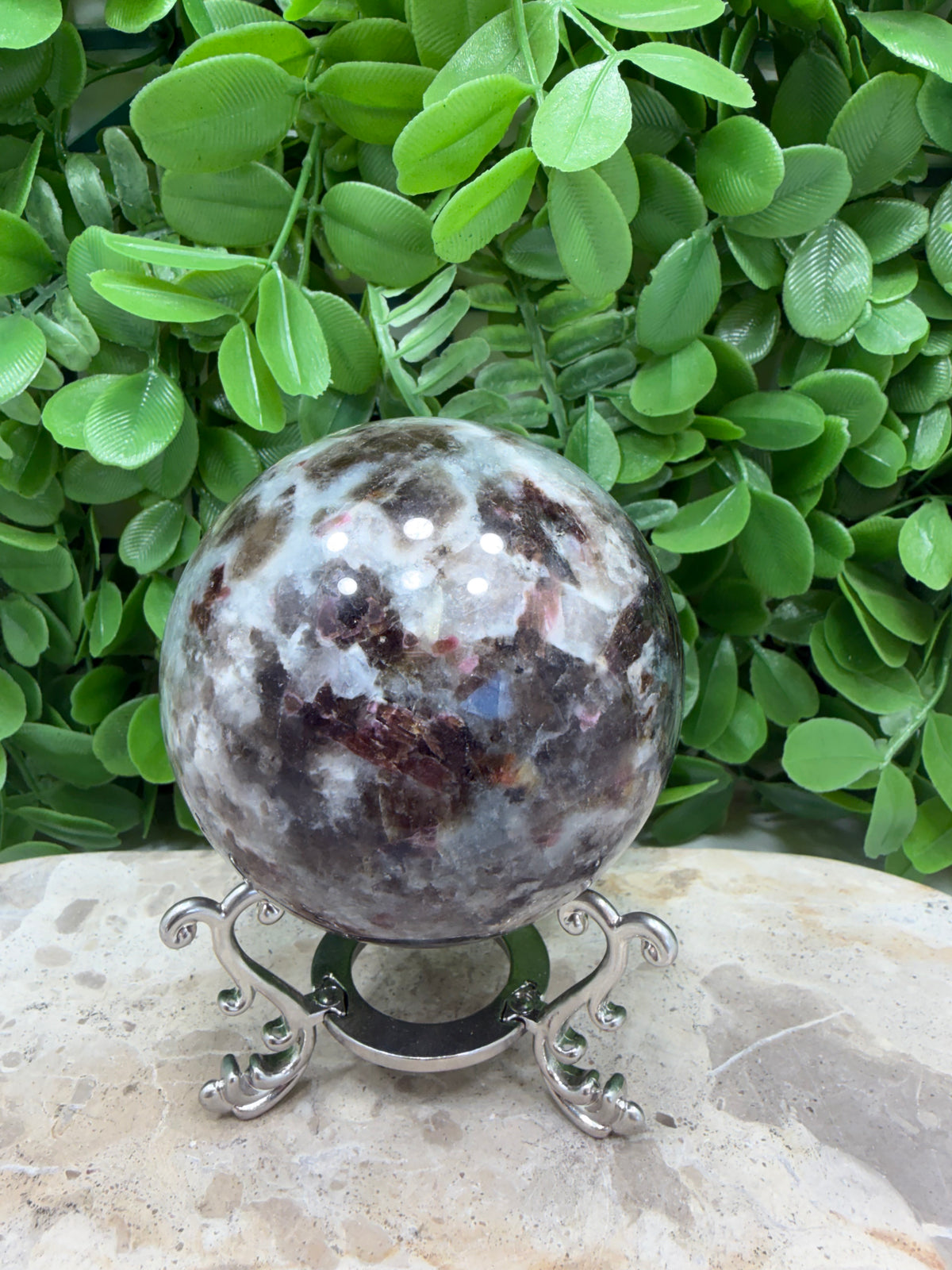 Unicorn Stone Sphere 578g | Calm • Love • Positivity
