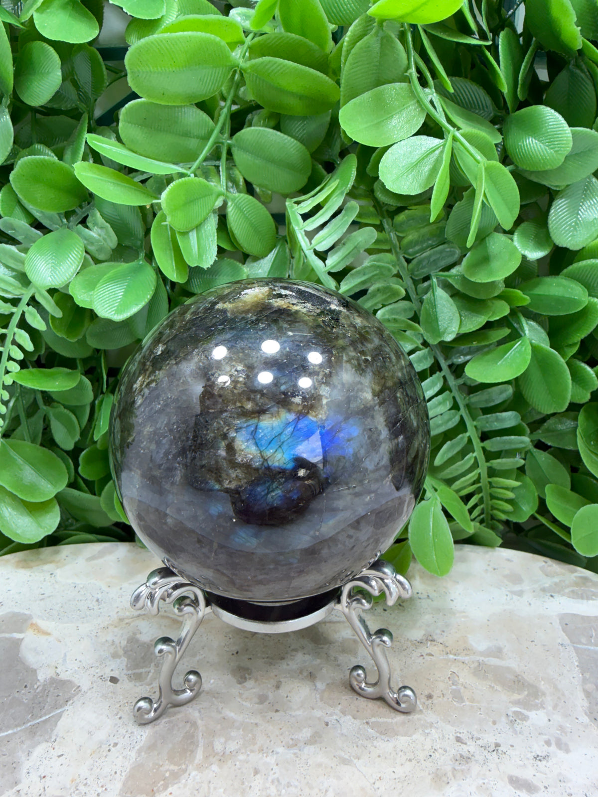 Labradorite Sphere | Protection • Intuition • Transformation