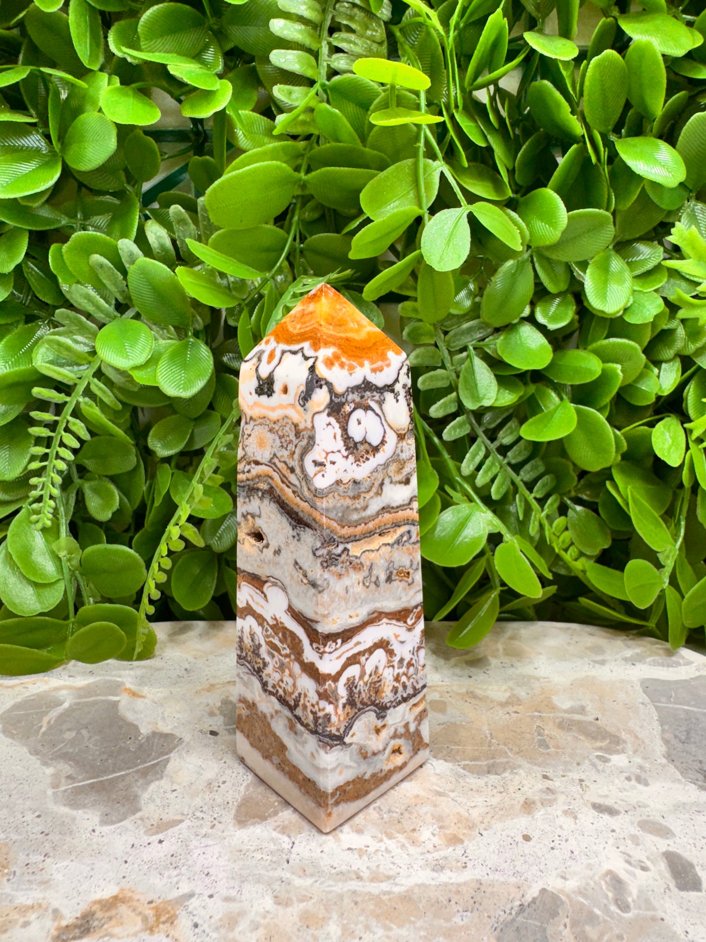 Dendritic Ocean Root Jasper Towers 309g