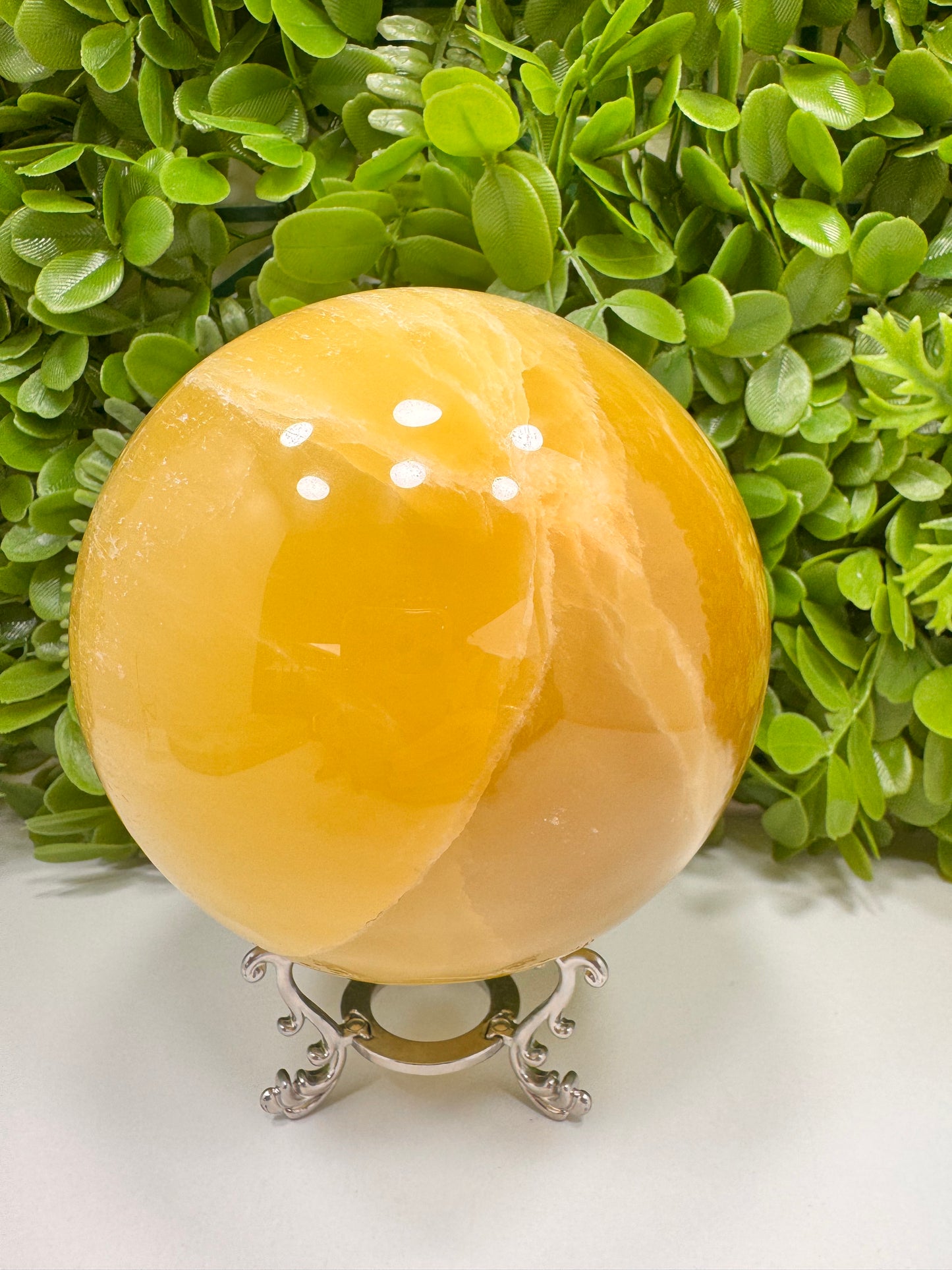 Lemon Calcite Sphere 3280g