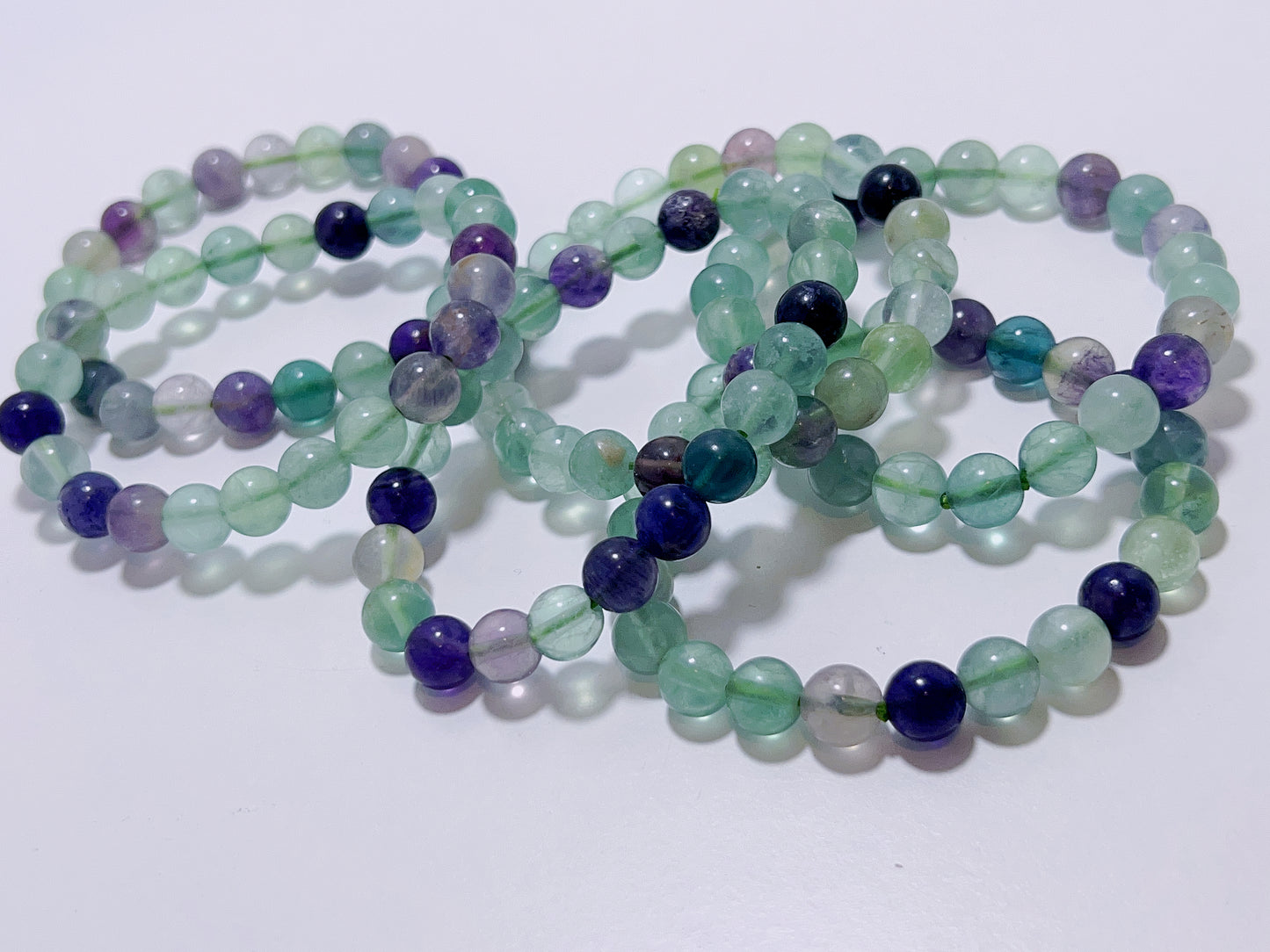 Green / Purple Fluorite Bracelet