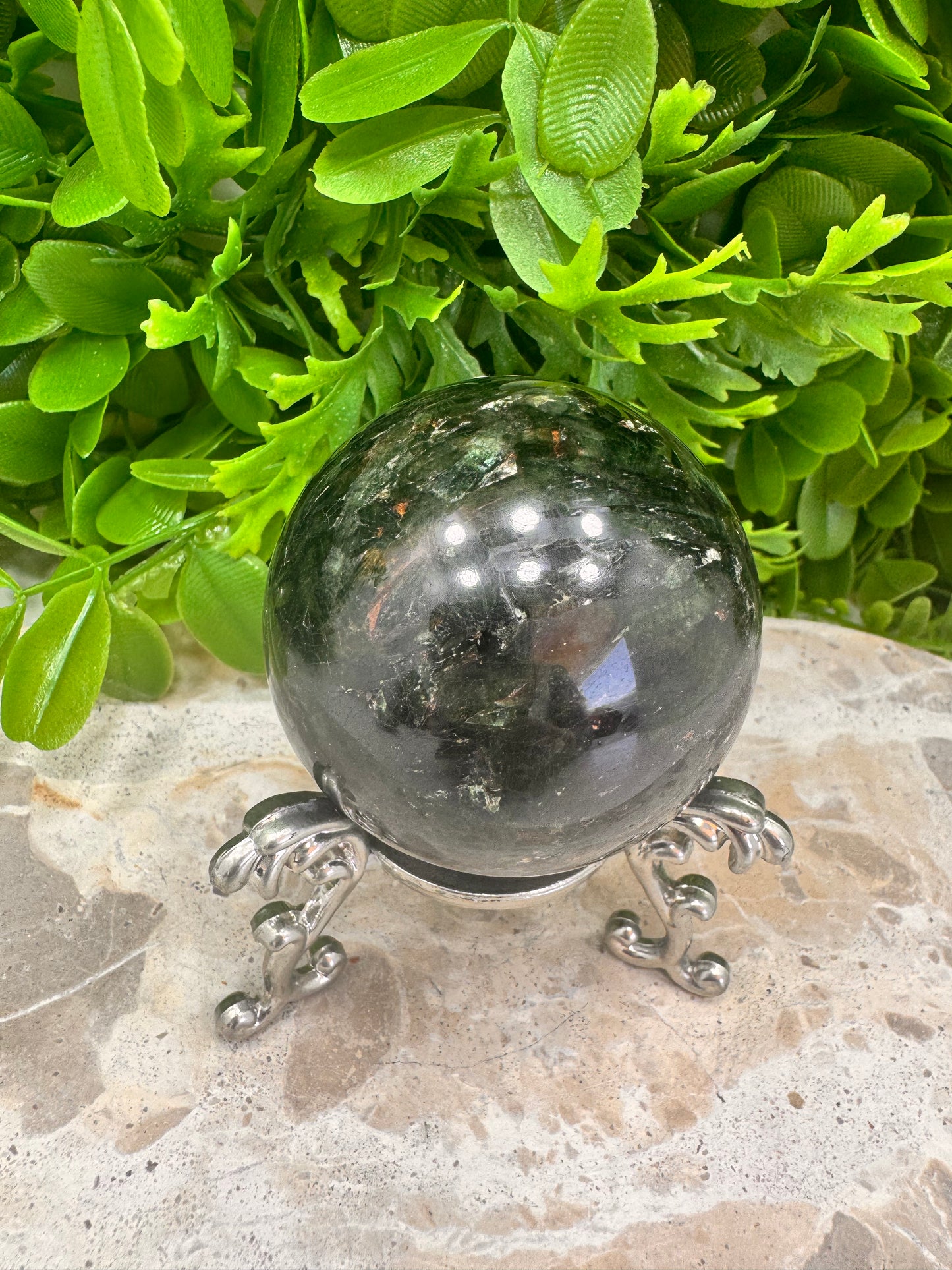 Green Tourmaline Sphere 292g
