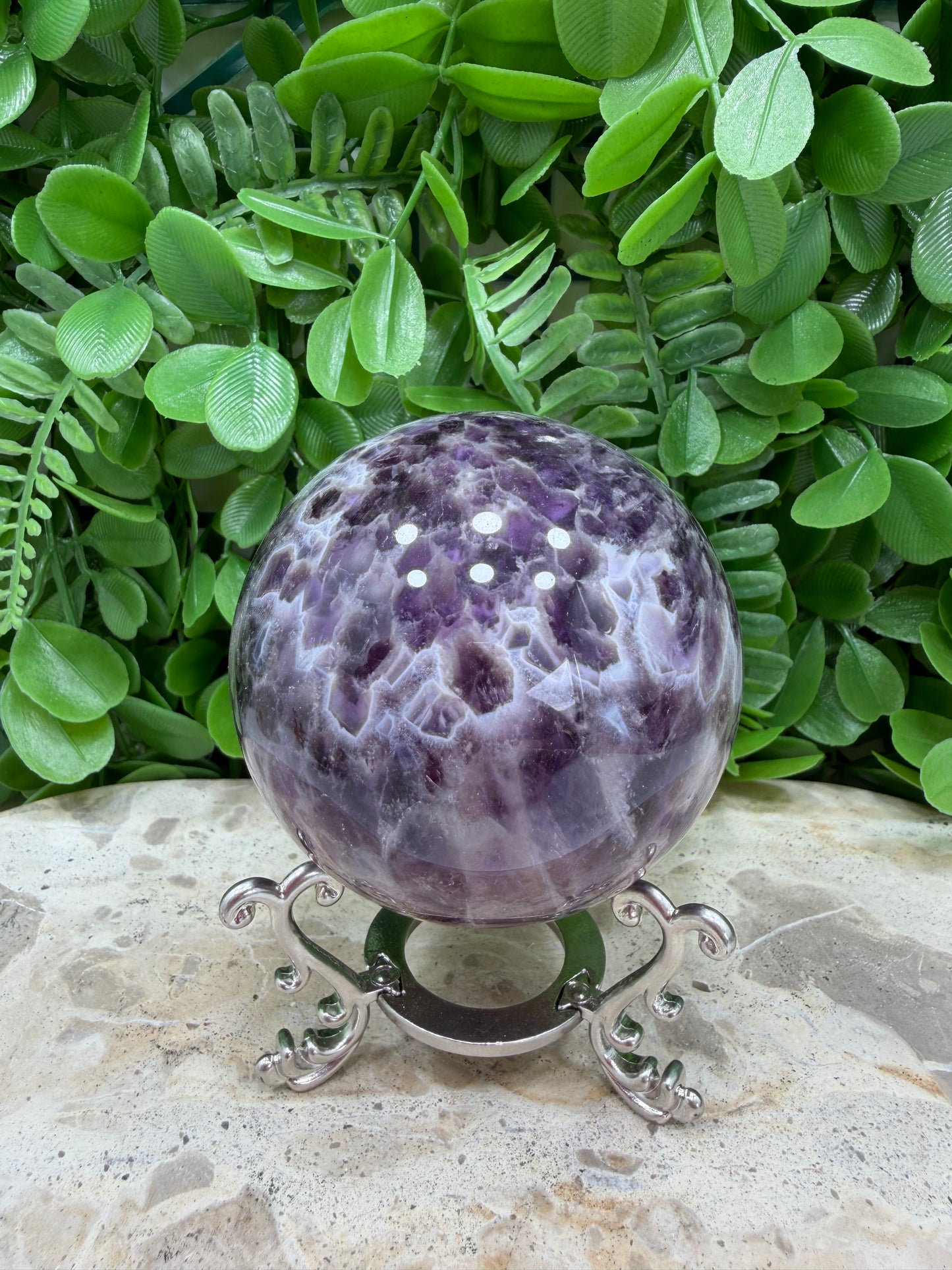 Flower Amethyst Sphere 506g